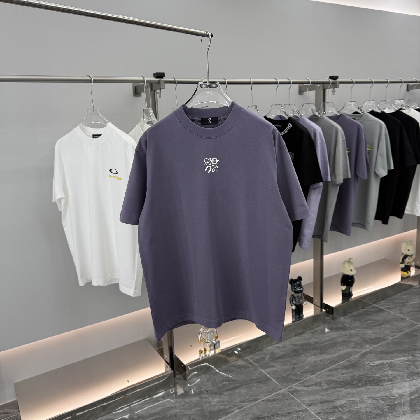 Loewe Relaxed Fit Short Sleeve Tee with Logo Detail - Unisex Style