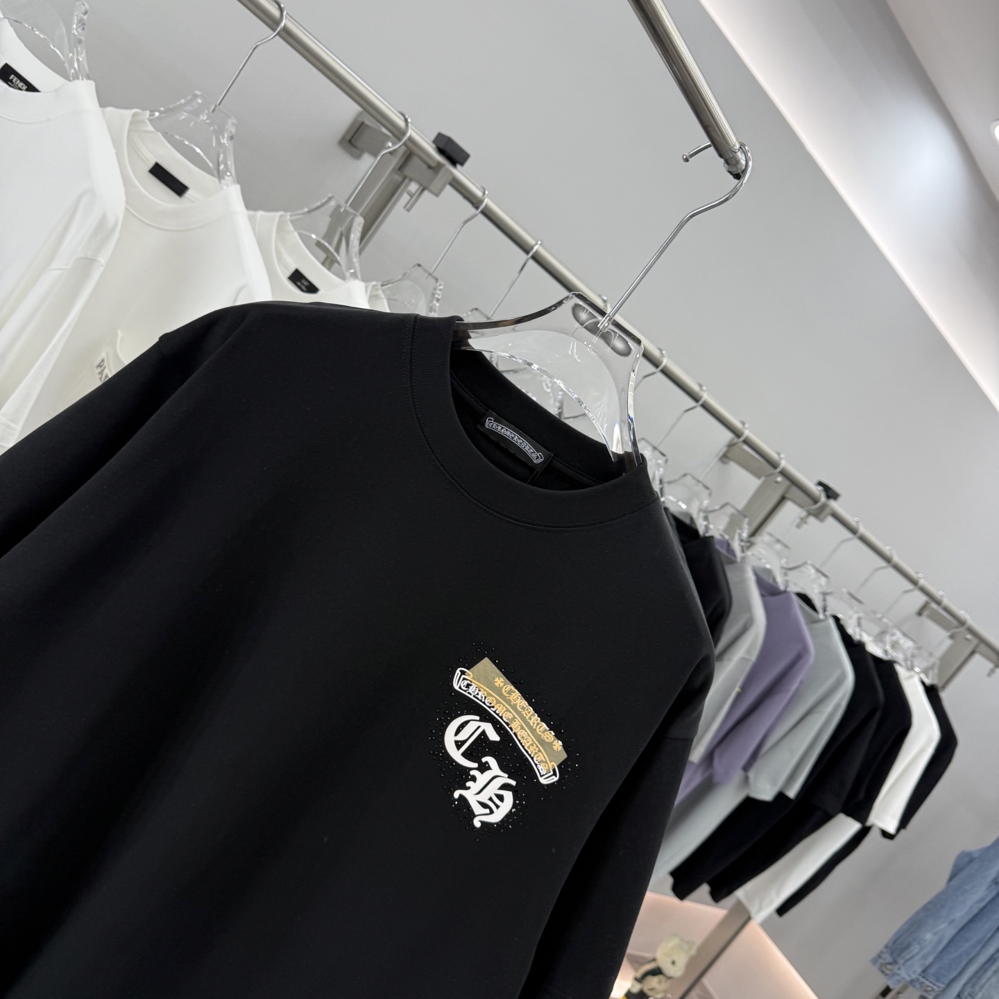 Chrome Hearts Rhinestone Graphic Print Short Sleeve T-Shirt Unisex 4 i1756573758536 6175 0 2