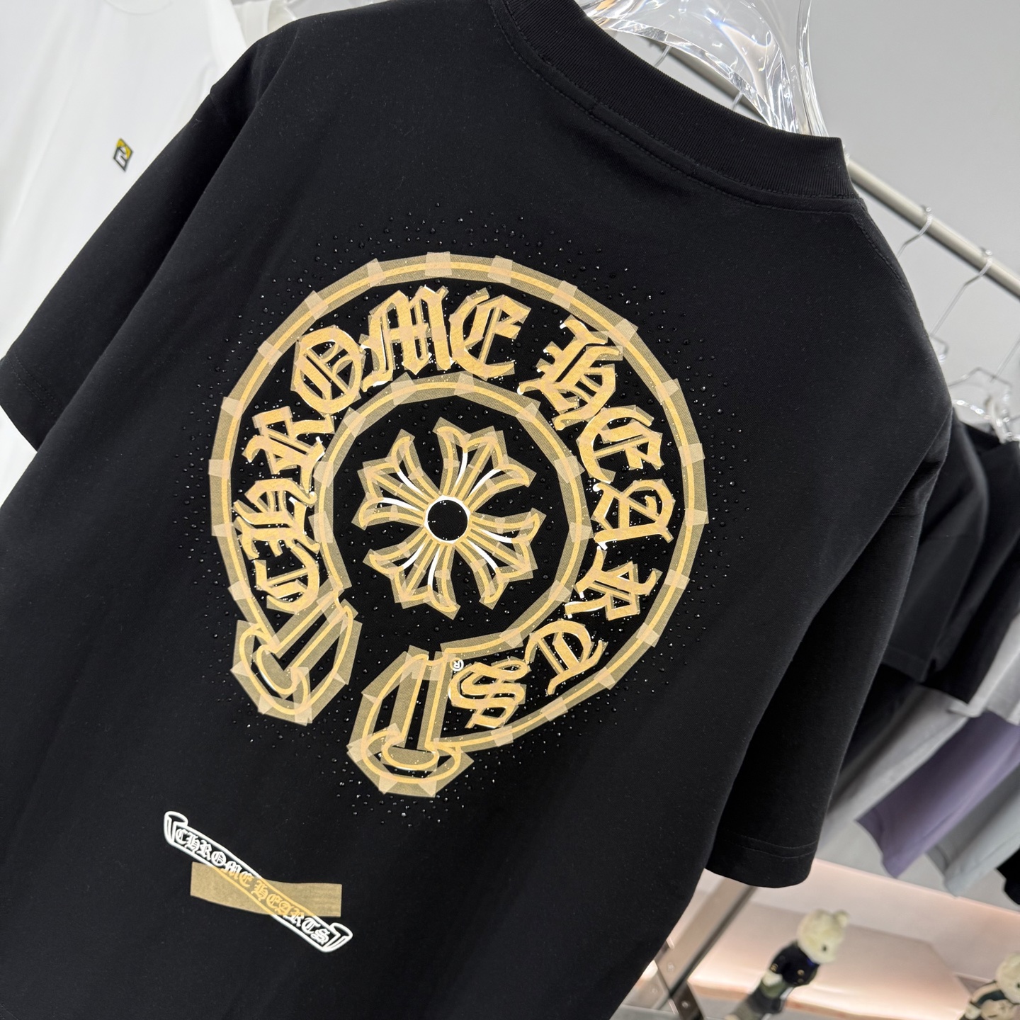 Chrome Hearts Rhinestone Graphic Print Short Sleeve T-Shirt Unisex 9 i1756573759744 9436 0 7