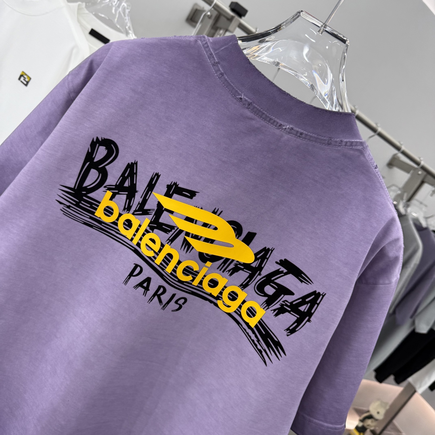 Balenciaga 2025 FW Paris Logo Oversized Cotton Tee - Unisex Fashion 9 i1758386742978 2606 0 7