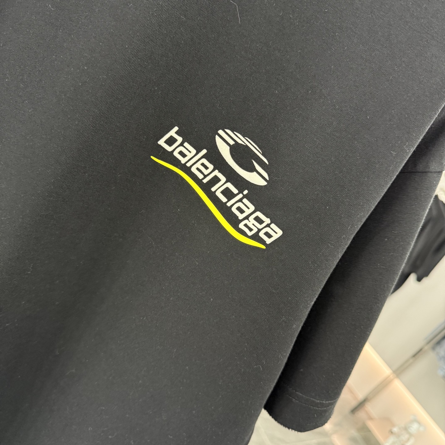 Balenciaga 2025 FW Washed Black Cotton Tee with Logo - Unisex 7 i1759031522701 3004 0 5