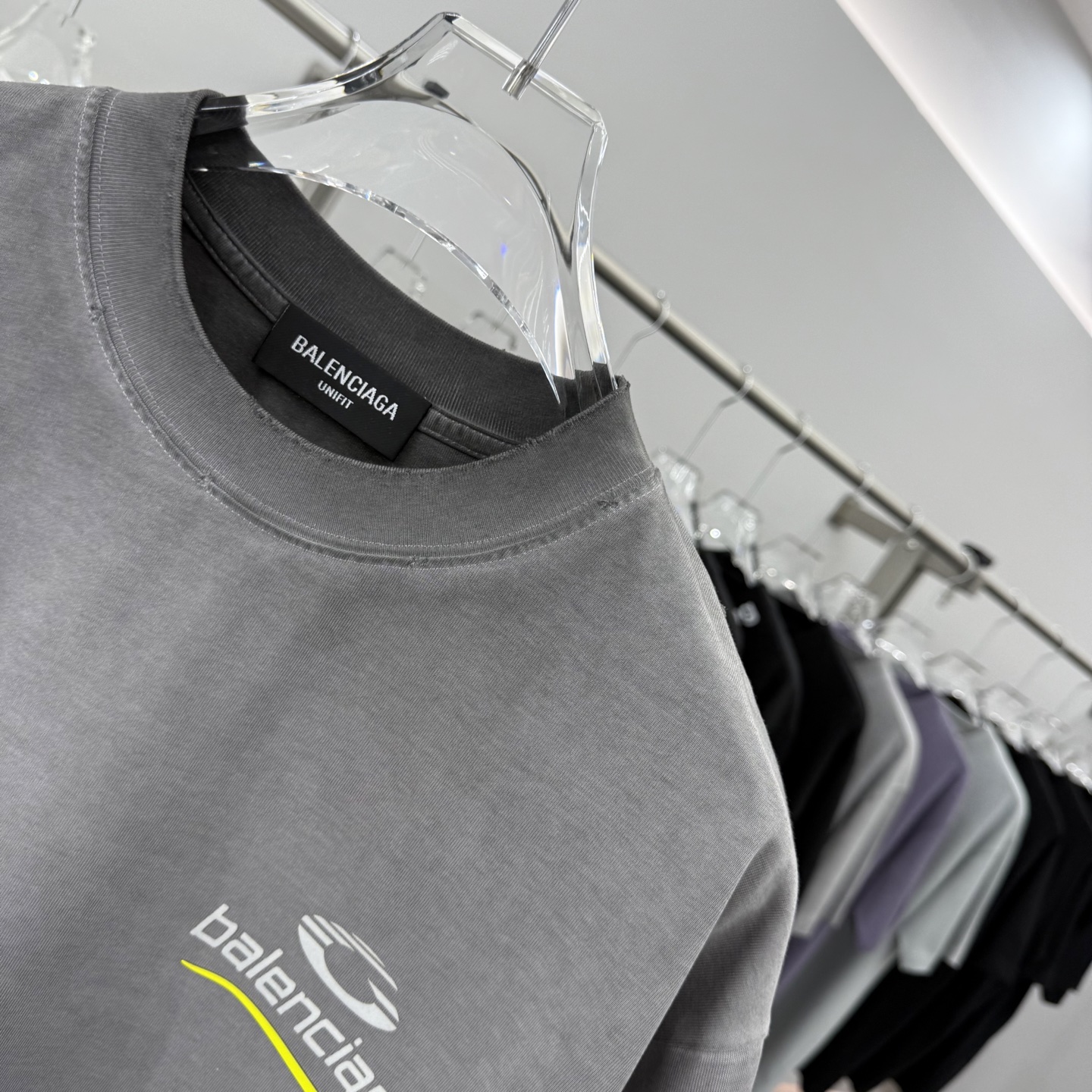 Balenciaga 2025FW Paris Logo Print Oversized Cotton T-Shirt Unisex 5 i1759032003655 4937 0 3
