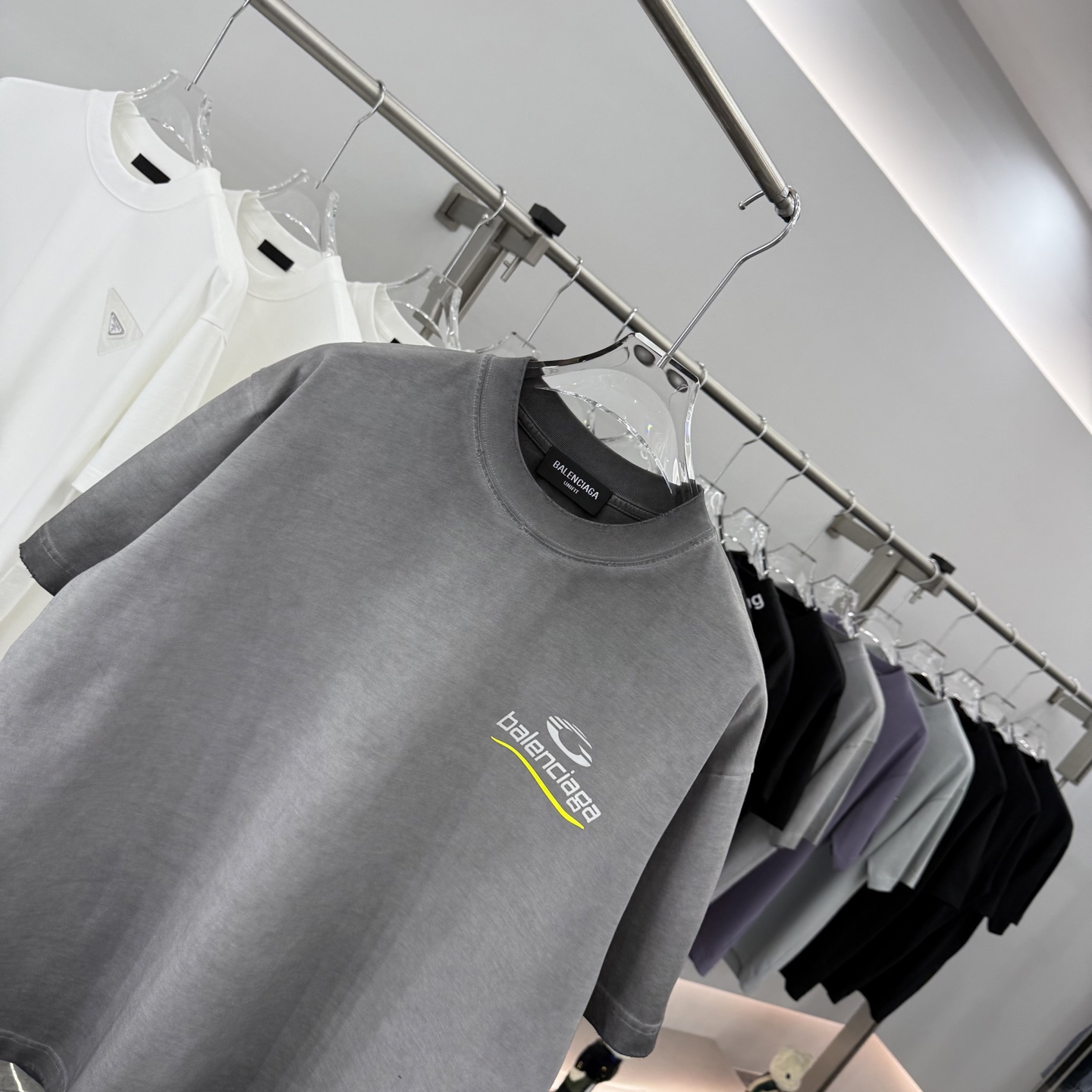 Balenciaga 2025FW Paris Logo Print Oversized Cotton T-Shirt Unisex 4 i1759032003656 3048 0 2