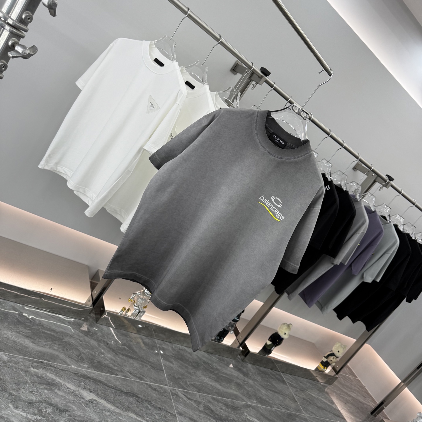 Balenciaga 2025FW Paris Logo Print Oversized Cotton T-Shirt Unisex 3 i1759032003684 427 0 1