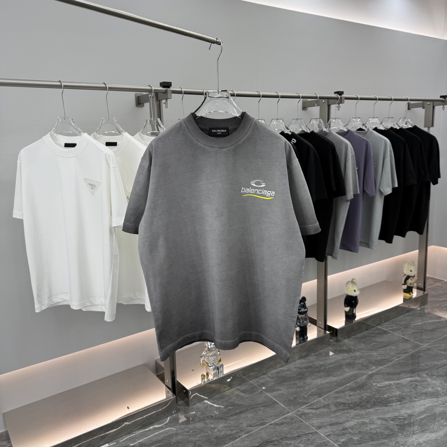 Balenciaga 2025FW Paris Logo Print Oversized Cotton T-Shirt Unisex 2 i1759032004964 692 0 0