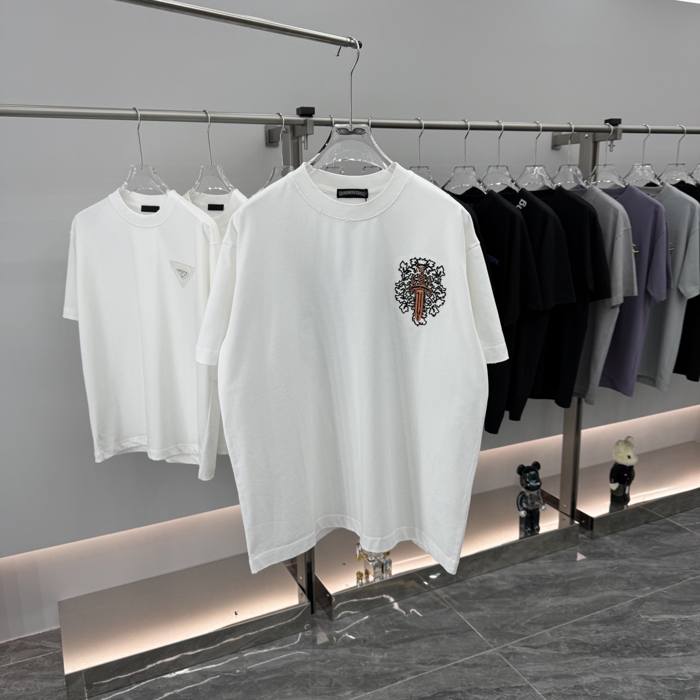 Chrome Hearts 2025 Embroidered Short Sleeve T-Shirt - Unisex Loose Fit Tee