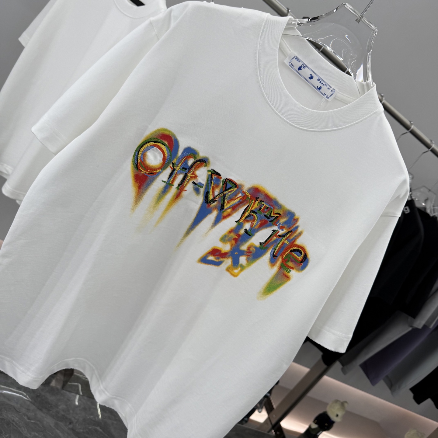 Off-White Men's Multicolor Graphic Print Short Sleeve Casual T-Shirt 6 i1759032862179 8434 0 4