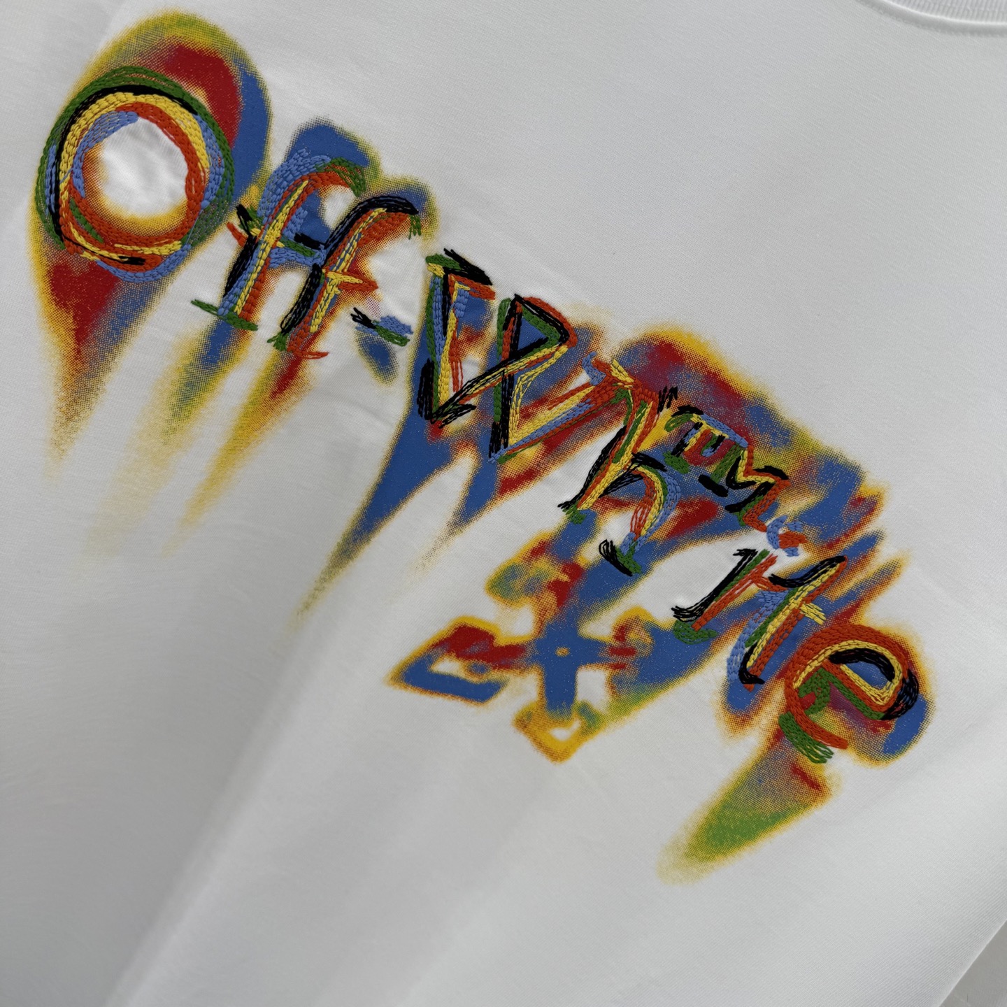 Off-White Men's Multicolor Graphic Print Short Sleeve Casual T-Shirt 7 i1759032863066 8364 0 5