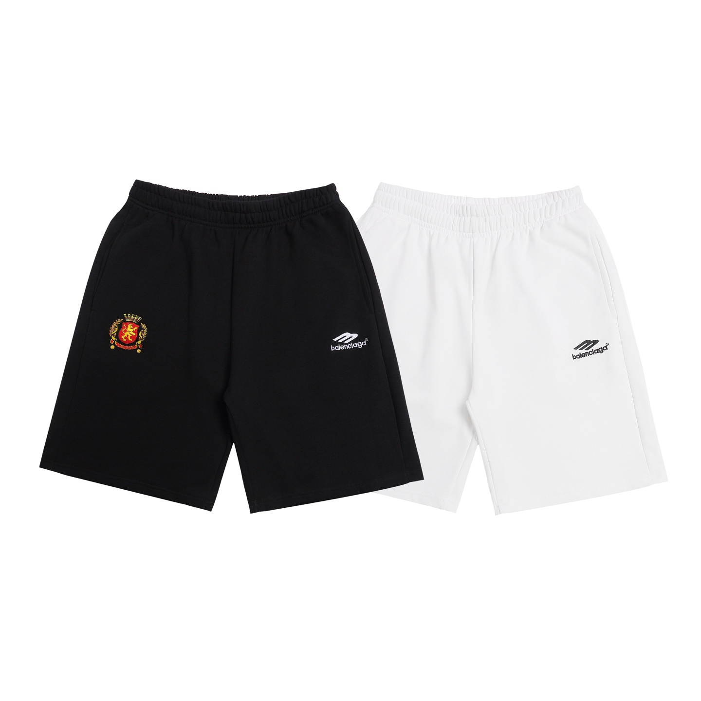 P75 6227 Verano Balenciaga pantalones cortos de fútbol de la liga deportiva, felpa de 320g, tejido de sudadera grande, …