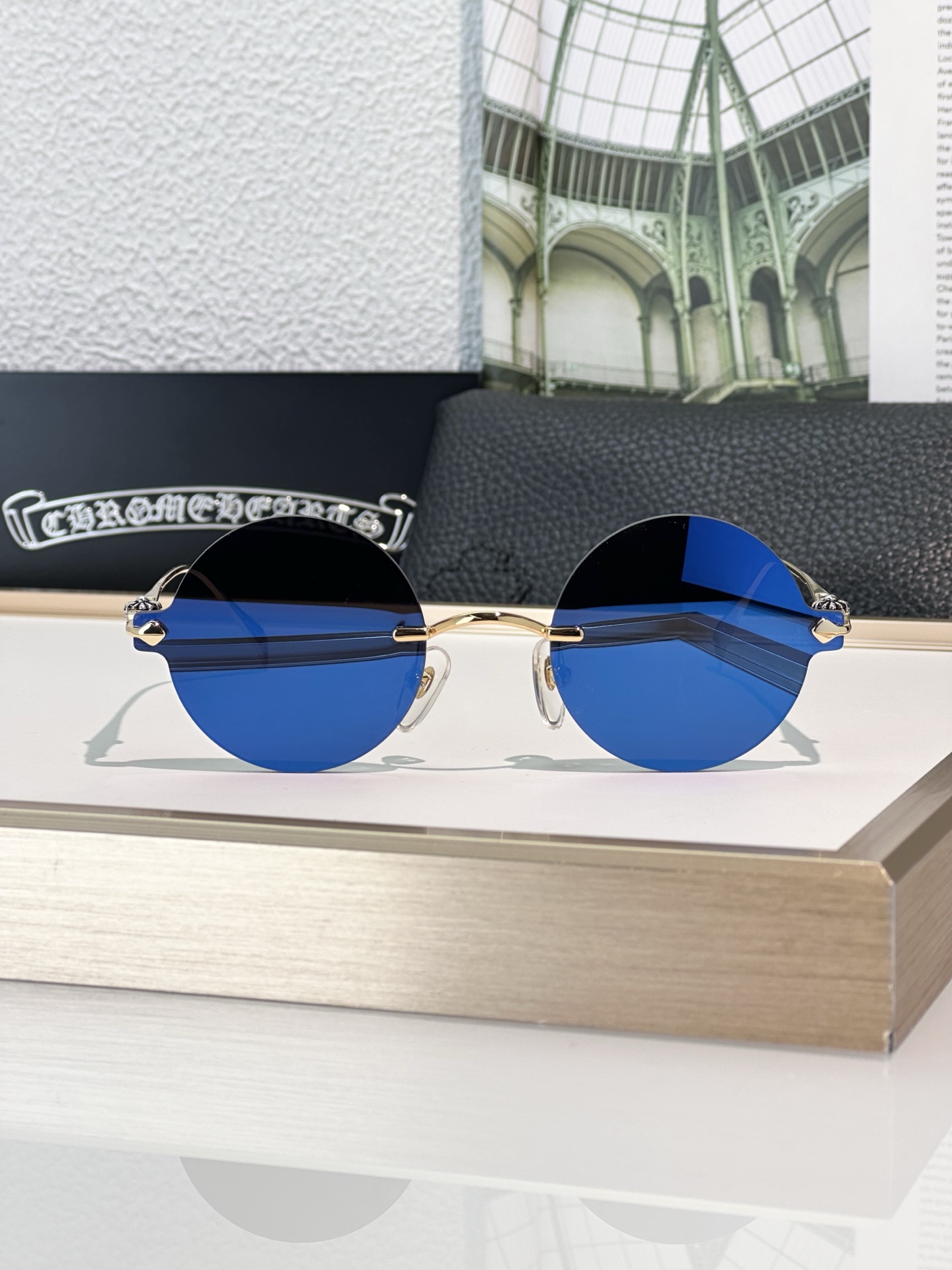 Chrome Hearts CH5712 Round Sunglasses - Stylish Shades with Unique Accents 3 i1737459659994 8508 0 2