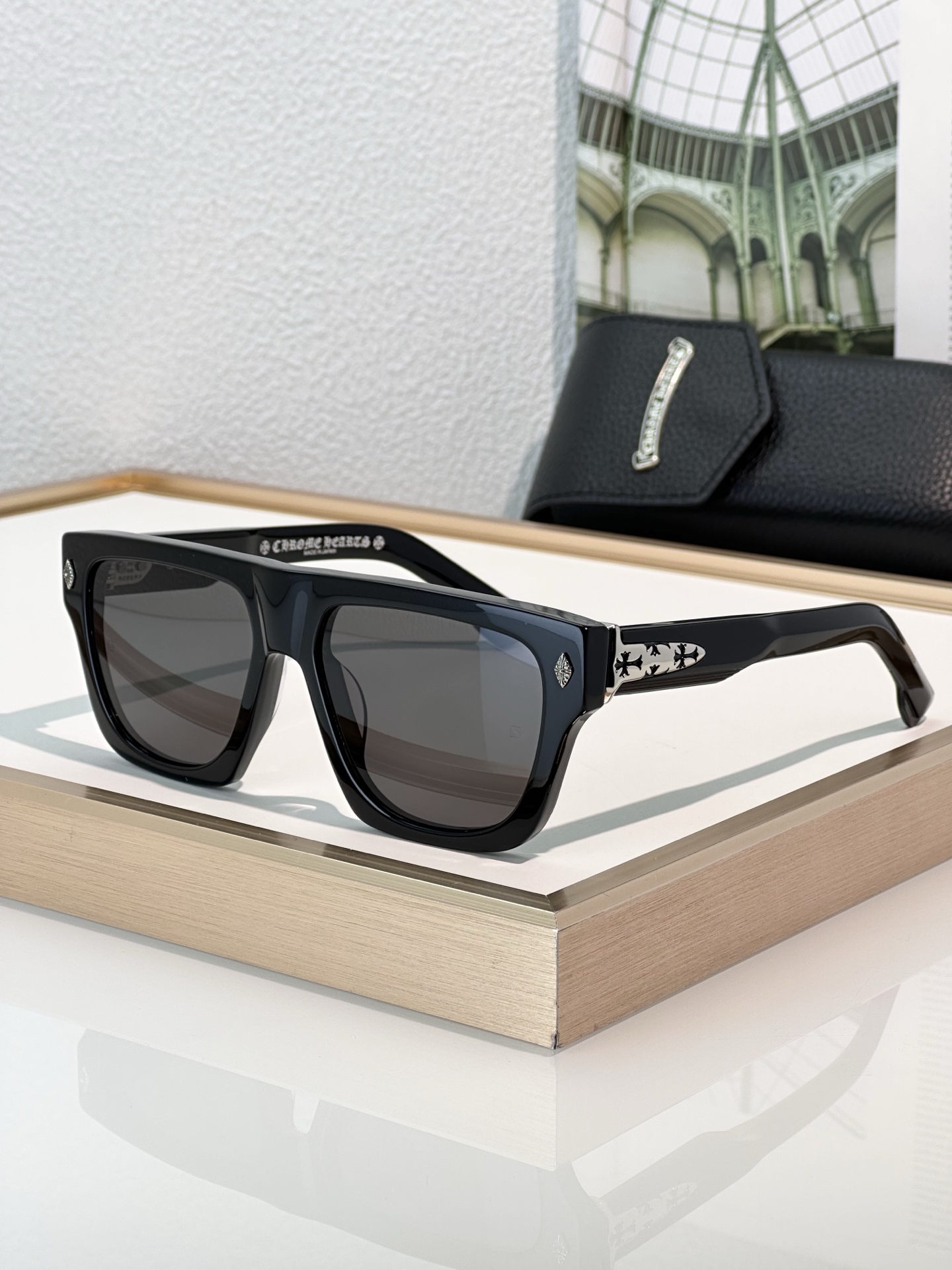 Chrome Hearts Charisma Dick Black Sunglasses with Zeiss Lenses - 57-17-145 2 i1739618504446 6362 0 0