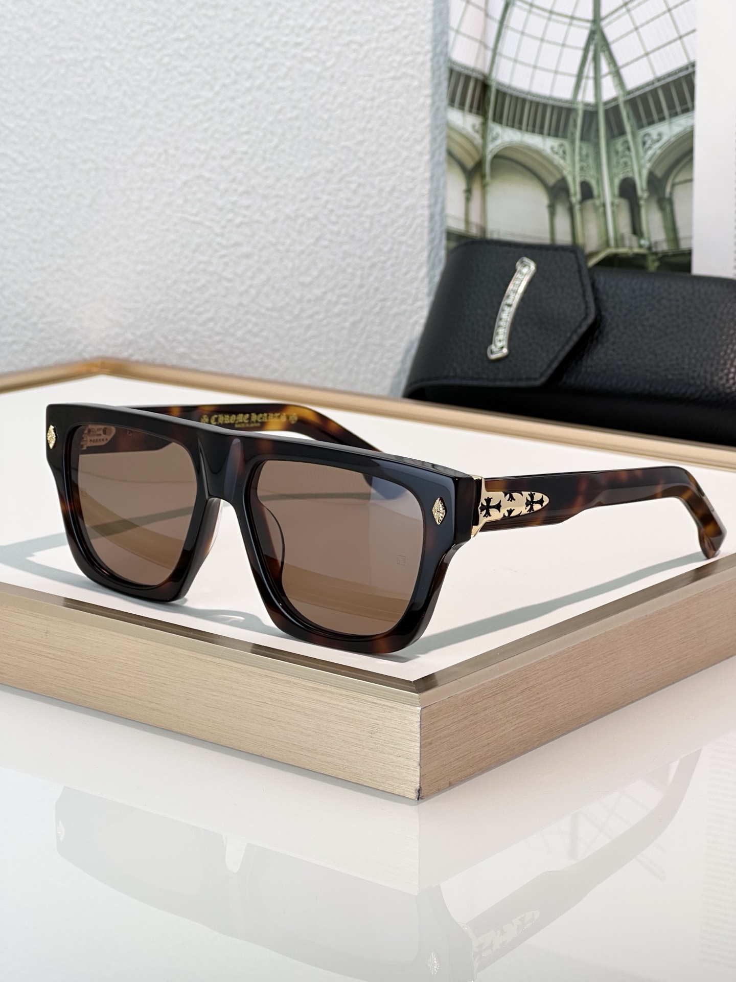 Chrome Hearts Charisma Dick Black Sunglasses with Zeiss Lenses - 57-17-145 4 i1739618505160 7532 0 2