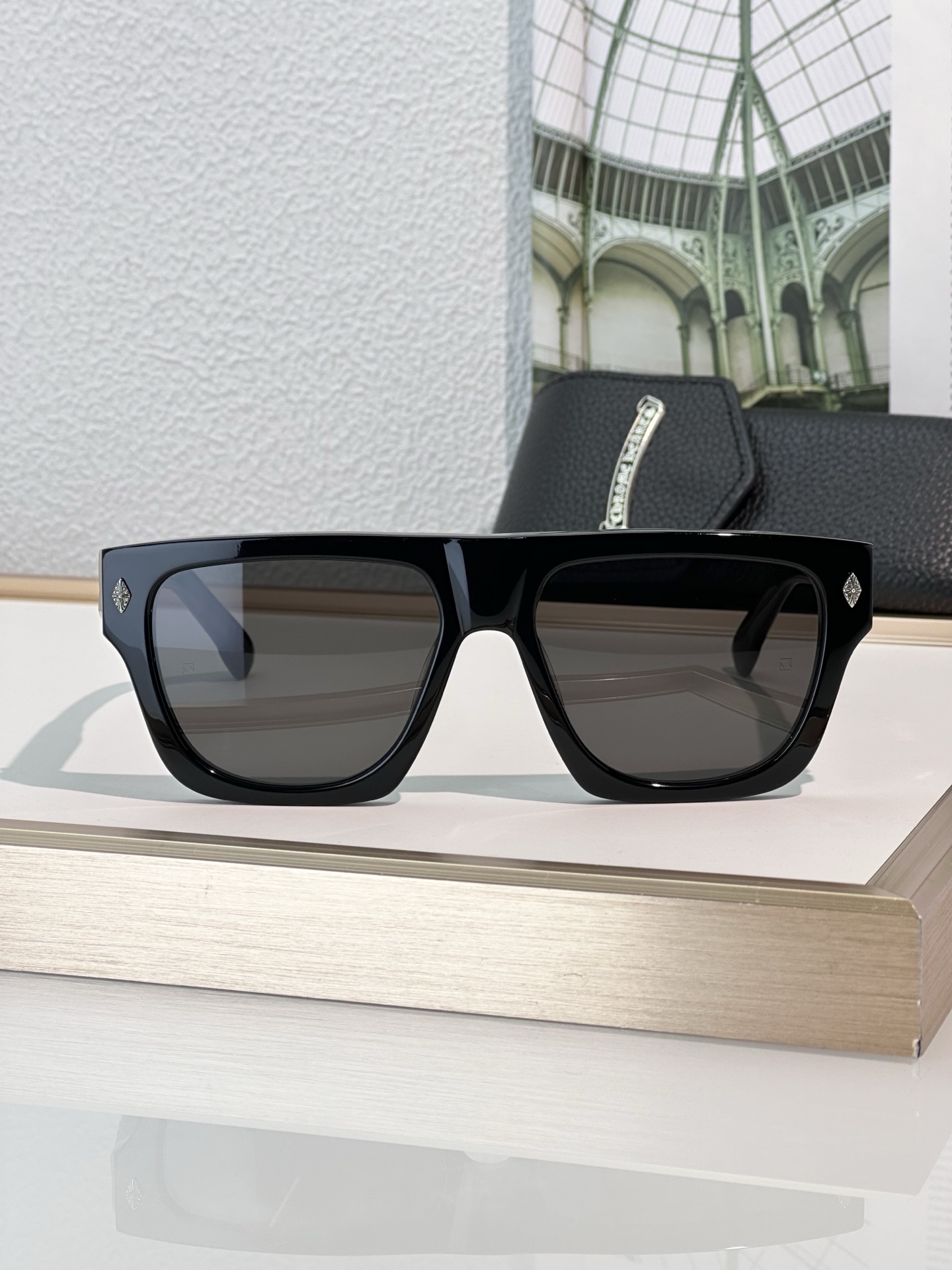Chrome Hearts Charisma Dick Black Sunglasses with Zeiss Lenses - 57-17-145 8 i1739618508490 9876 0 6