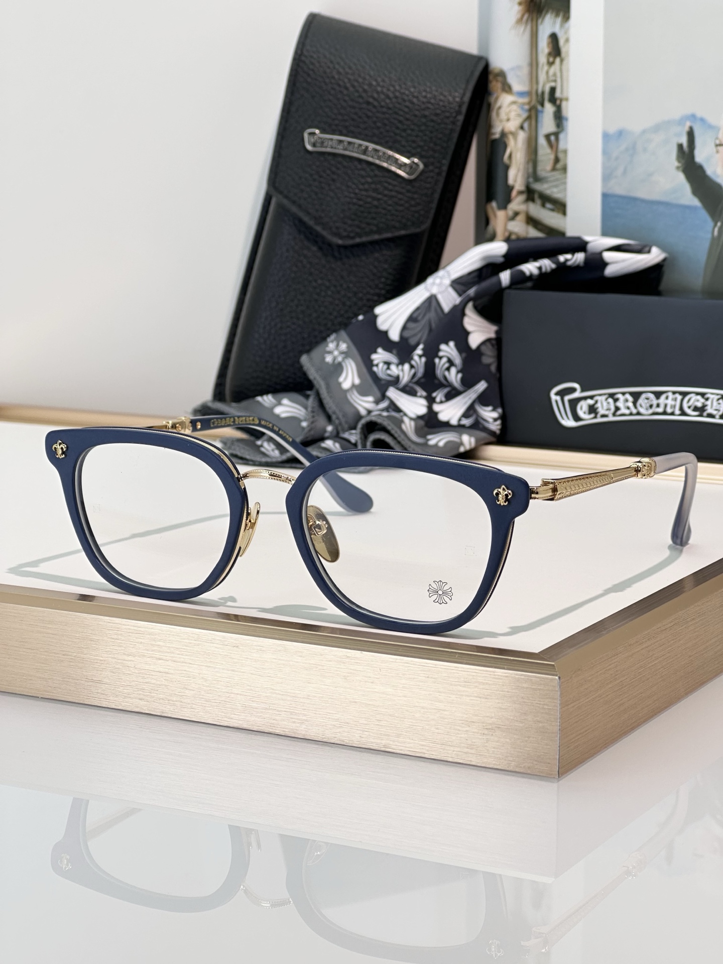 Chrome Hearts Strapadictome Eyeglasses | Black & Tortoise Frame - 51mm 7 i1746266350317 4730 0 5
