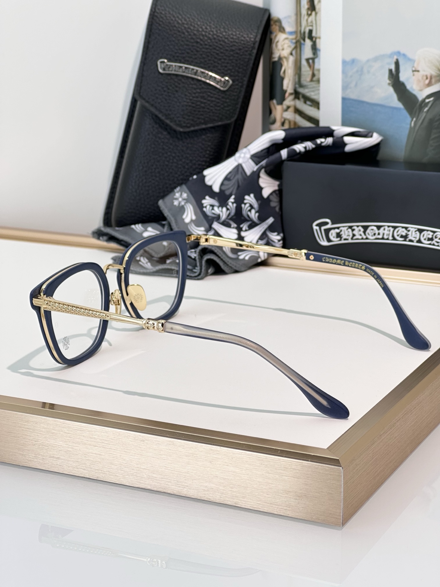 Chrome Hearts Strapadictome Eyeglasses | Black & Tortoise Frame - 51mm 9 i1746266350680 7478 0 7