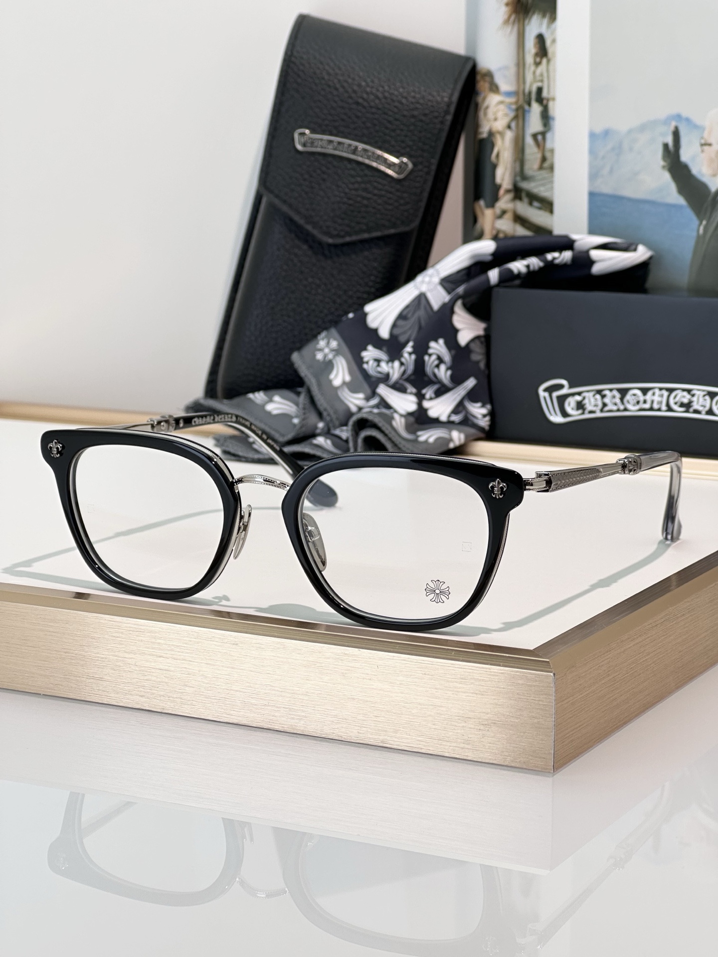 Chrome Hearts Strapadictome Eyeglasses | Black & Tortoise Frame - 51mm 3 i1746266351846 9610 0 1