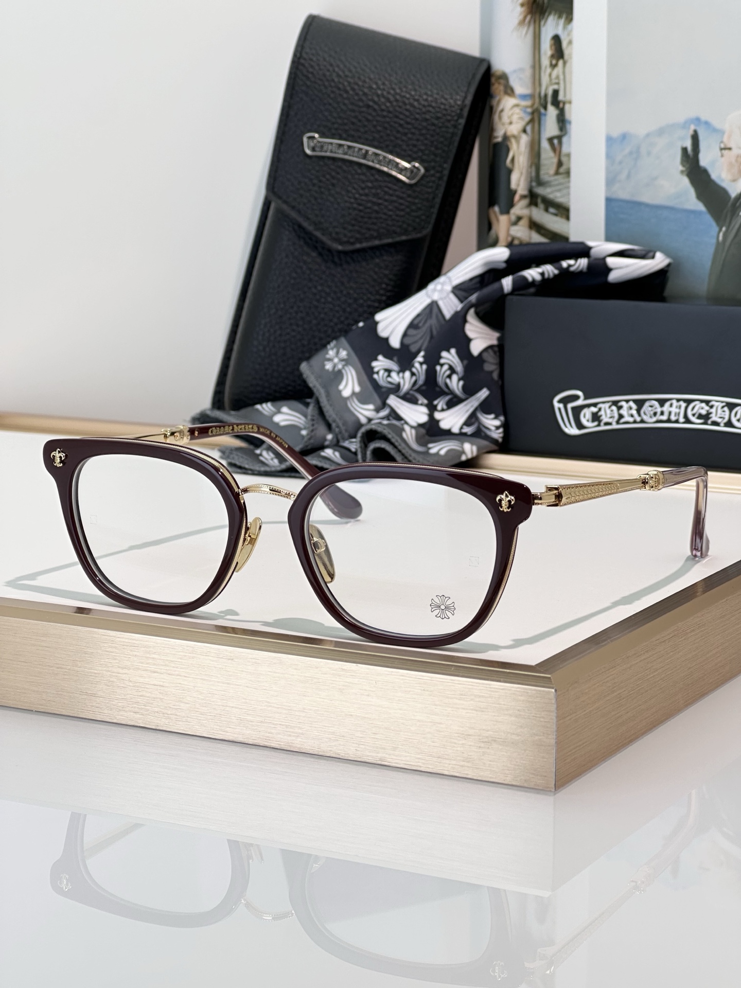 Chrome Hearts Strapadictome Eyeglasses | Black & Tortoise Frame - 51mm 5 i1746266352143 6048 0 3