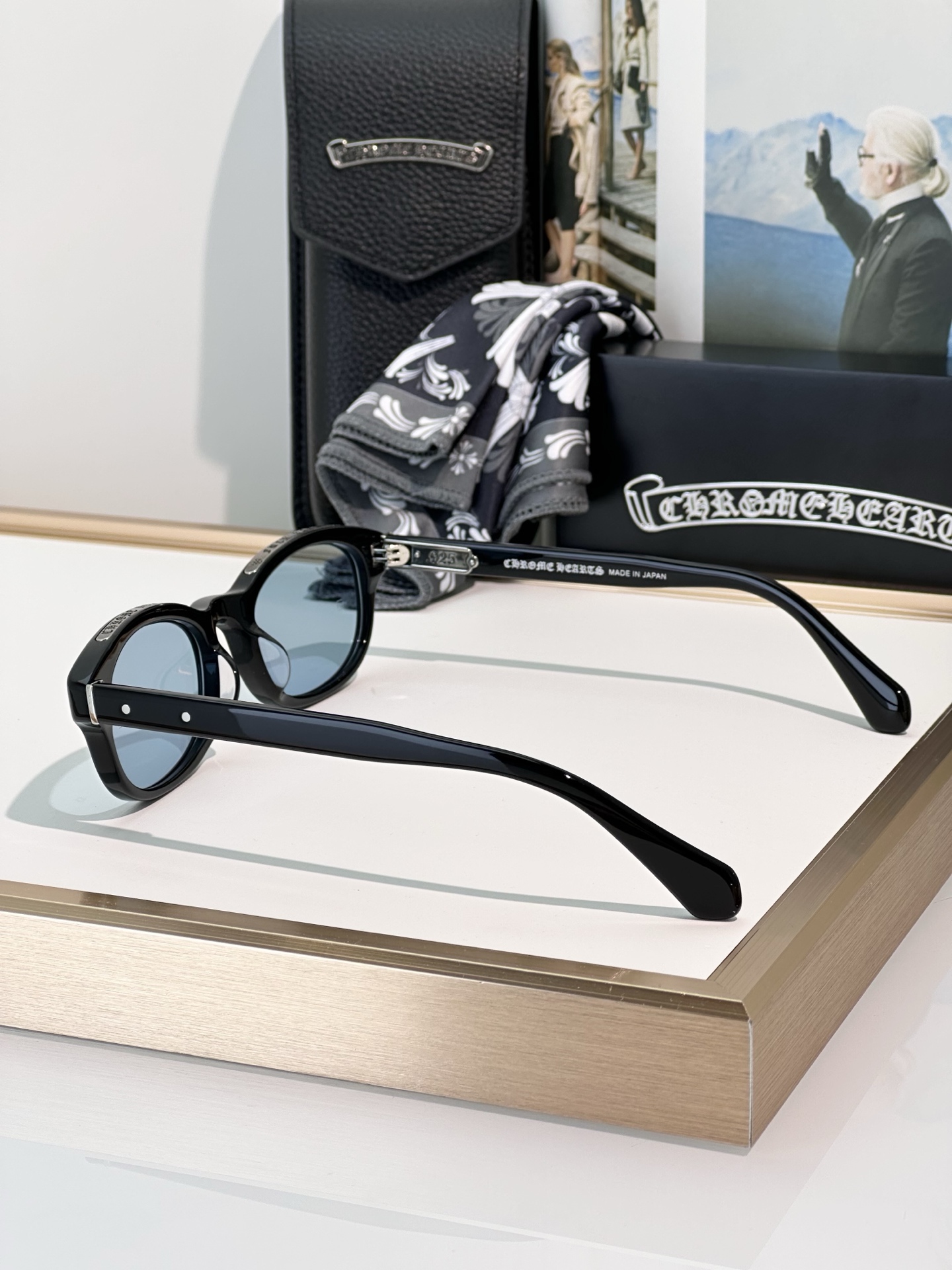 Chrome Hearts LOWRIDER Sunglasses | Black Frame, Blue Lens | 5219-150 2 i1746863939843 7193 0 1
