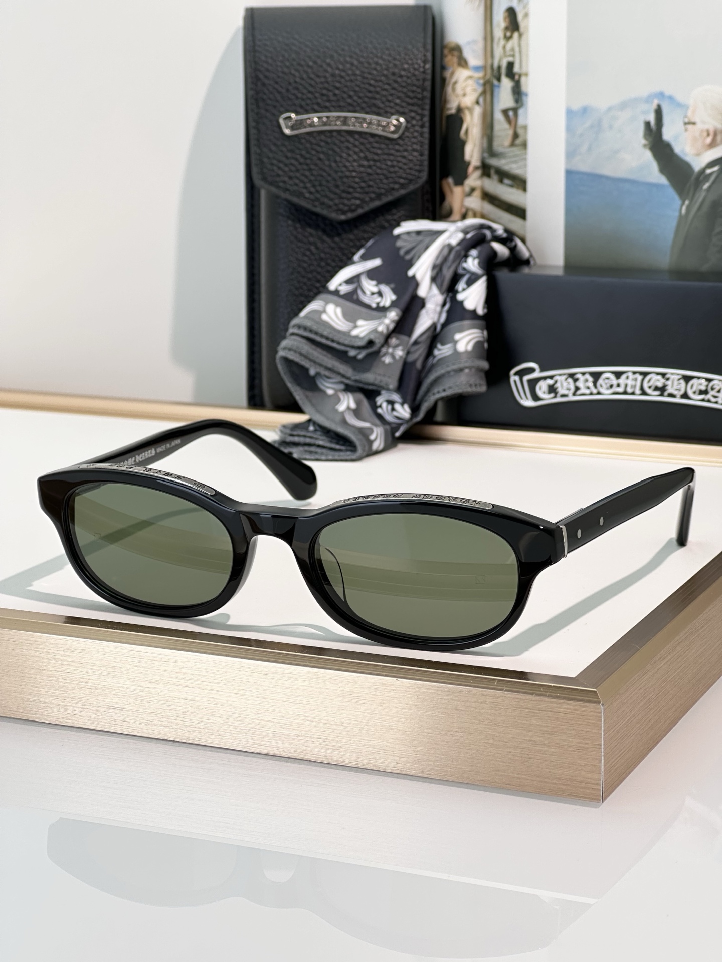 Chrome Hearts LOWRIDER Black Sunglasses | 5219-150 MJ:1400 | Authentic Shades 3 i1746863965011 8239 0 2