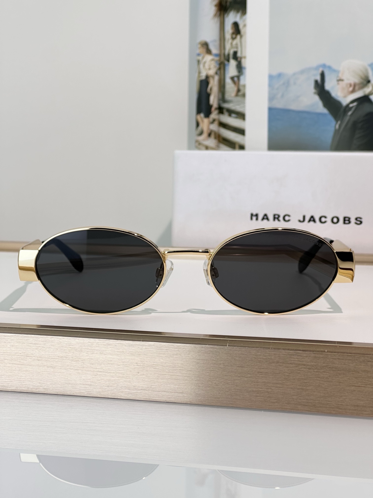 Marc Jacobs MARC 806/S Gold Oval Sunglasses for Women - Stylish Shades 2 i1749187443816 5954 0 0
