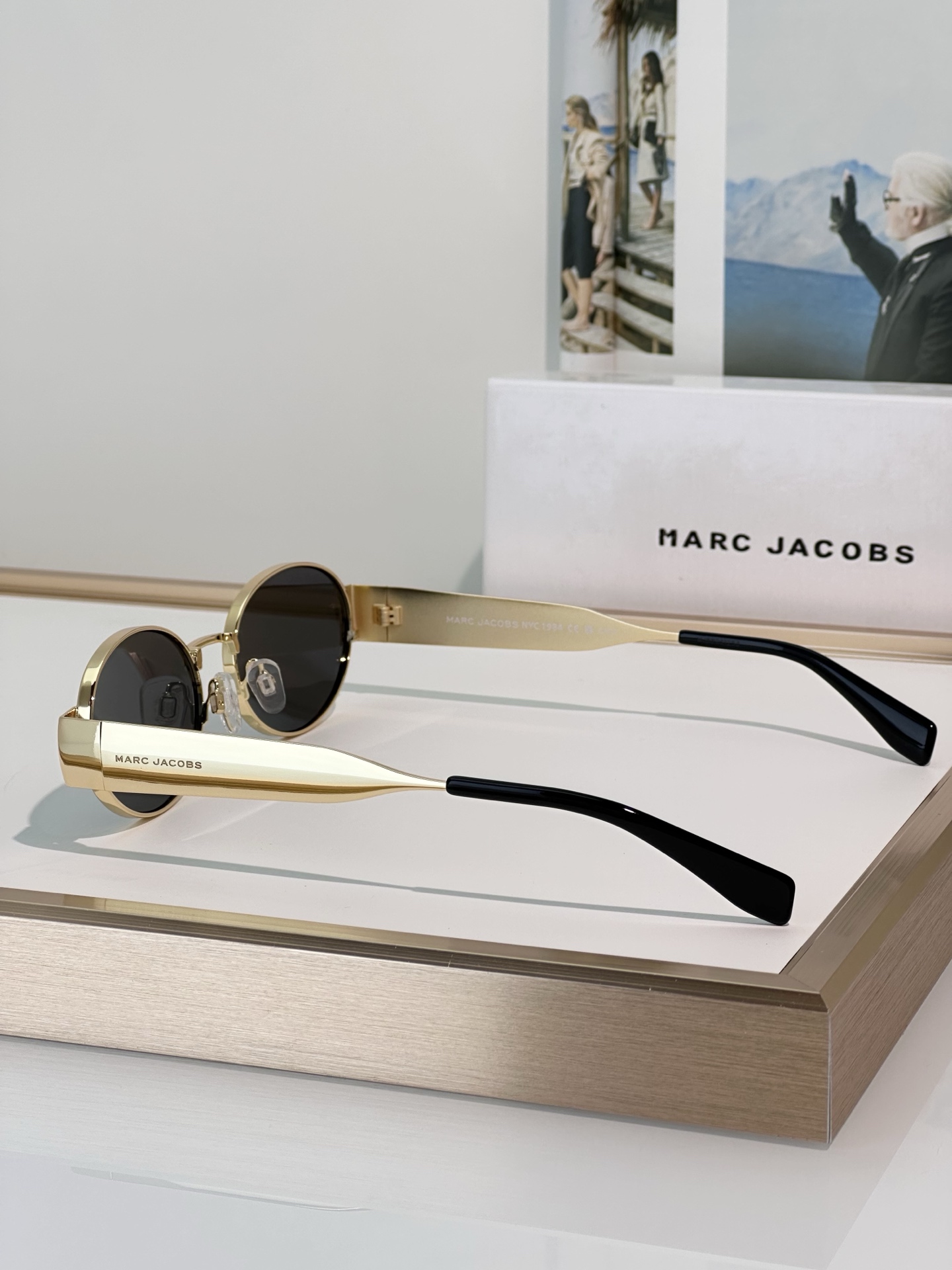 Marc Jacobs MARC 806/S Gold Oval Sunglasses for Women - Stylish Shades 4 i1749187445294 8289 0 2