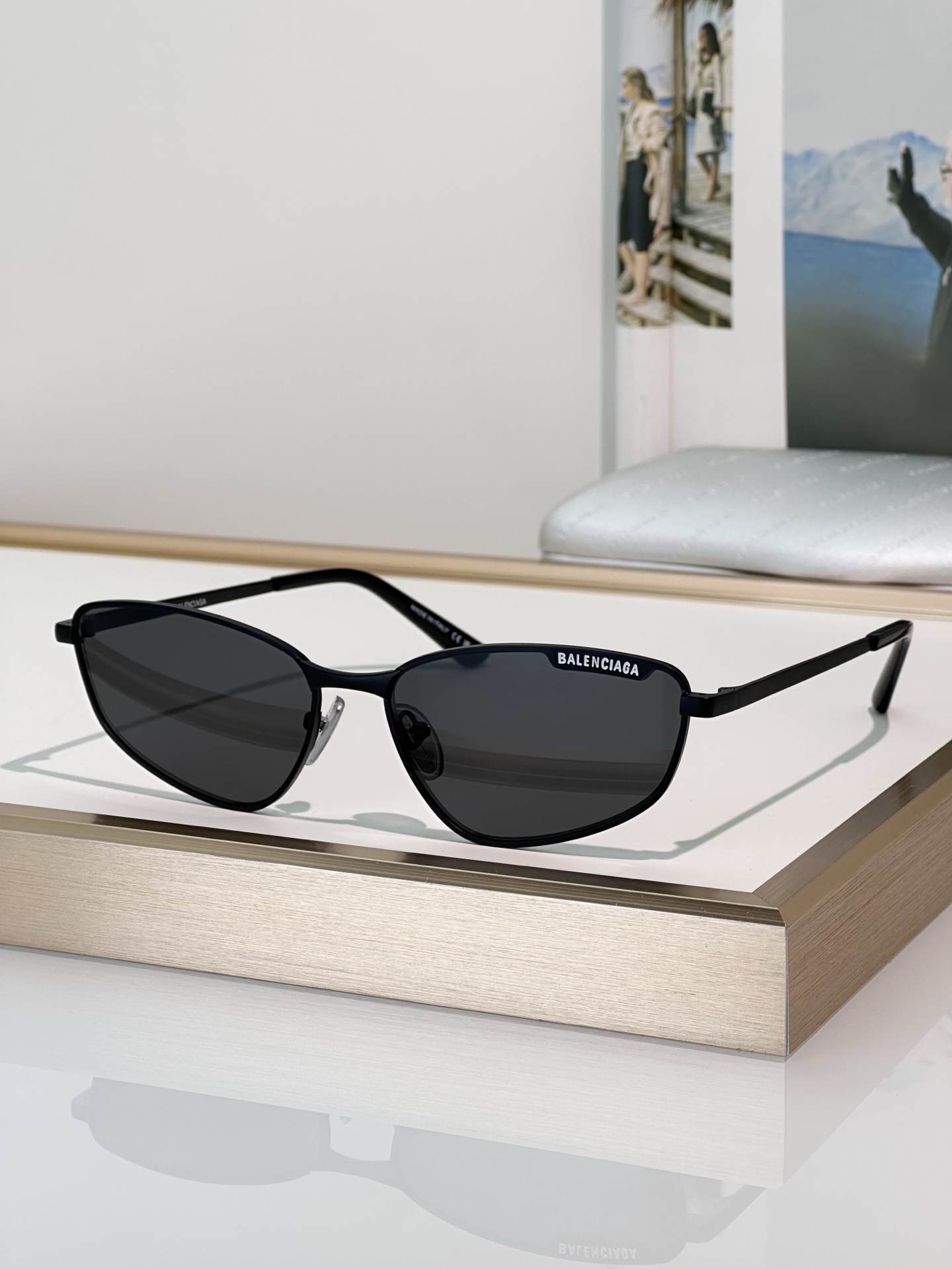 Balenciaga BB0277S Silver Frame Grey Lens Sunglasses | 60mm 6 i1749191496255 5346 0 5
