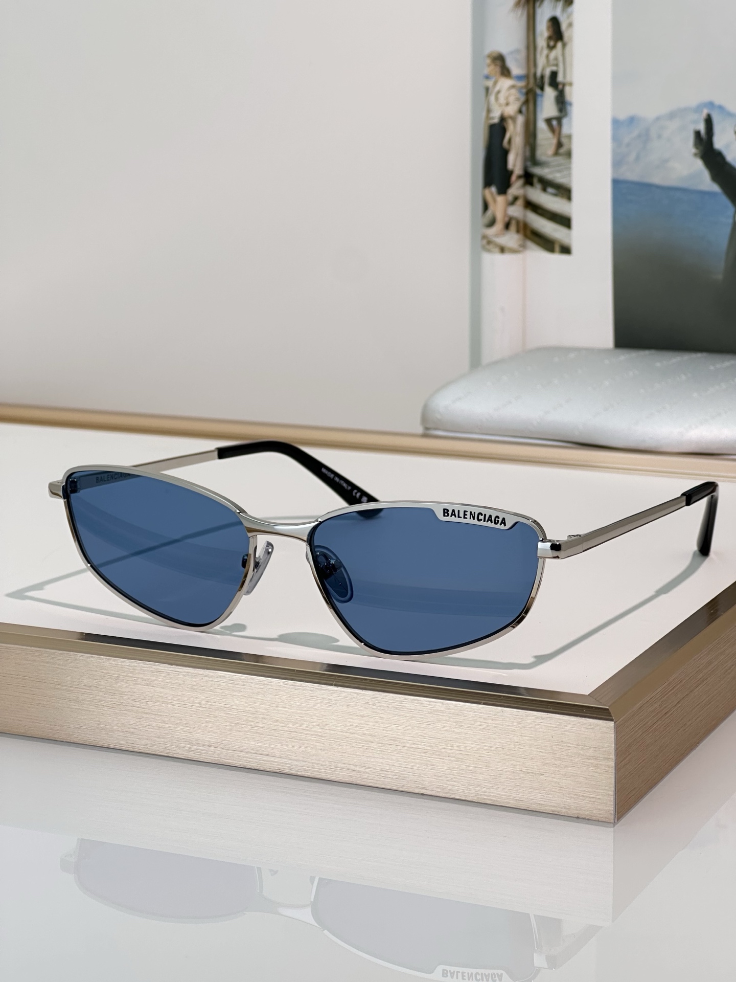 Balenciaga BB0277S Silver Frame Grey Lens Sunglasses | 60mm 2 i1749191497690 6223 0 1