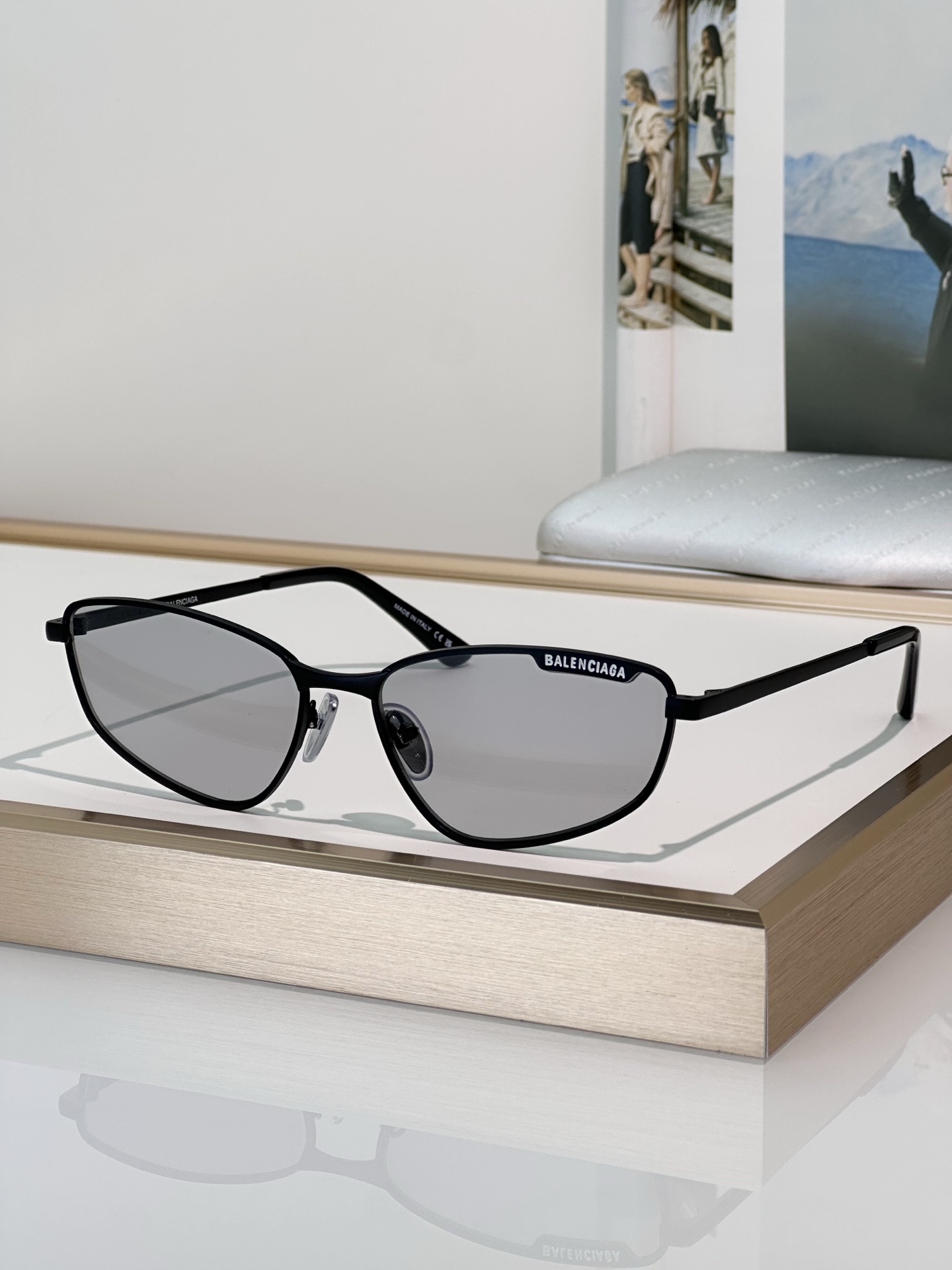 Balenciaga BB0277S Silver Frame Grey Lens Sunglasses | 60mm 4 i1749191497862 1802 0 3