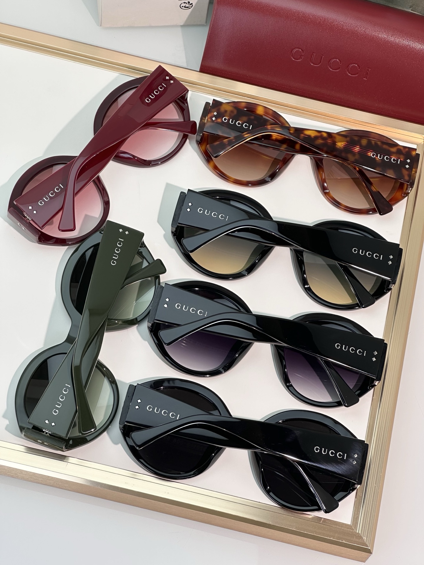 Gucci Oversized Round Sunglasses, Mod 2014S, 55mm Lens Diameter, Stylish Shades 3 i1751356867488 651 0 1