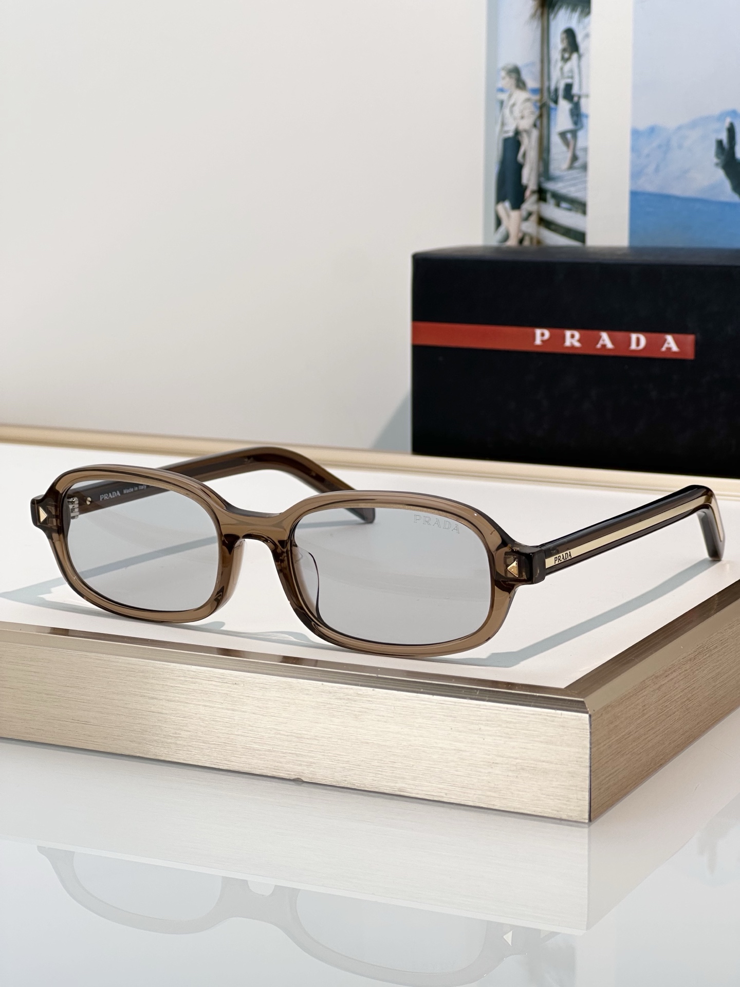 Prada新品\nMod：SPRD06SF\nSIze：52口19-145