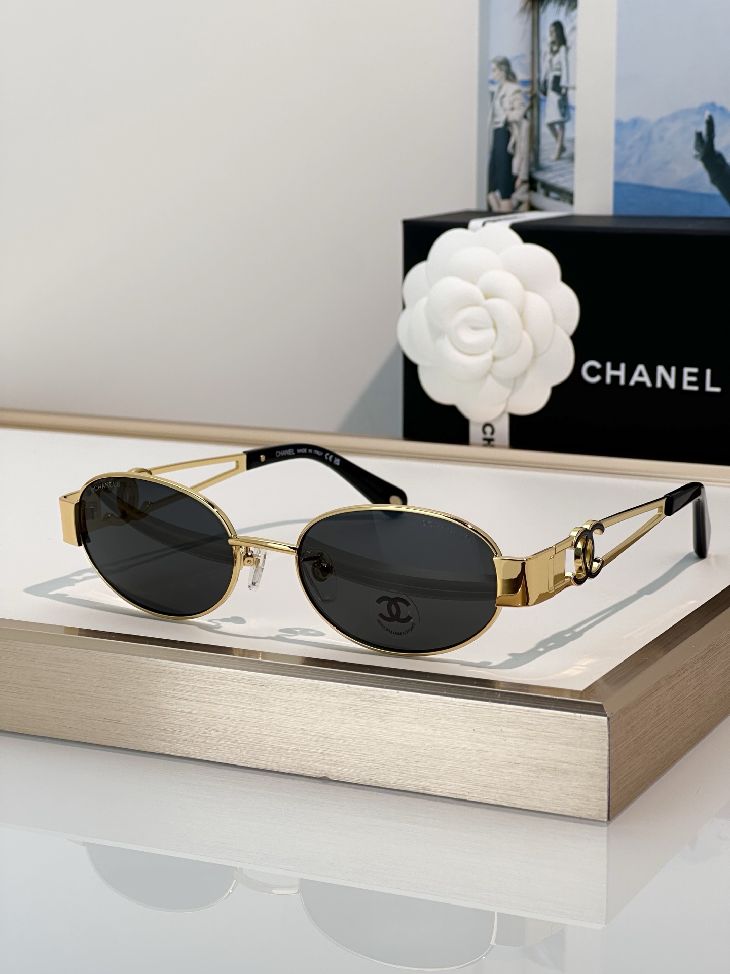 CHANEL复古墨镜\nMod：CH9180\nSize：54口18-140\n