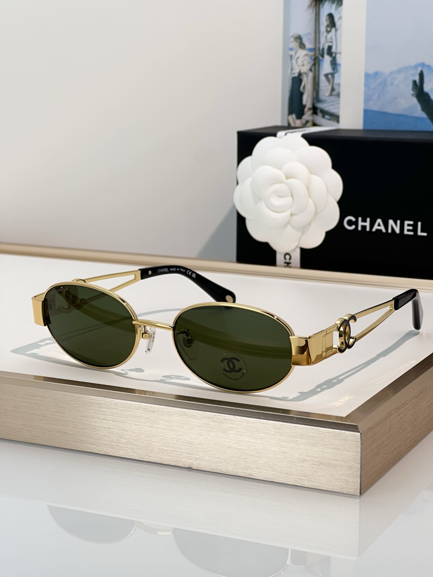 CHANEL复古墨镜\nMod：CH9180\nSize：54口18-140\n