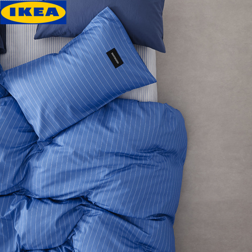 Ikea Blue Striped Cotton Bedding Set | Soft & Breathable Bedding Collection 1 Ikea Blue Striped Cotton Bedding Set | Soft & Breathable Bedding Collection