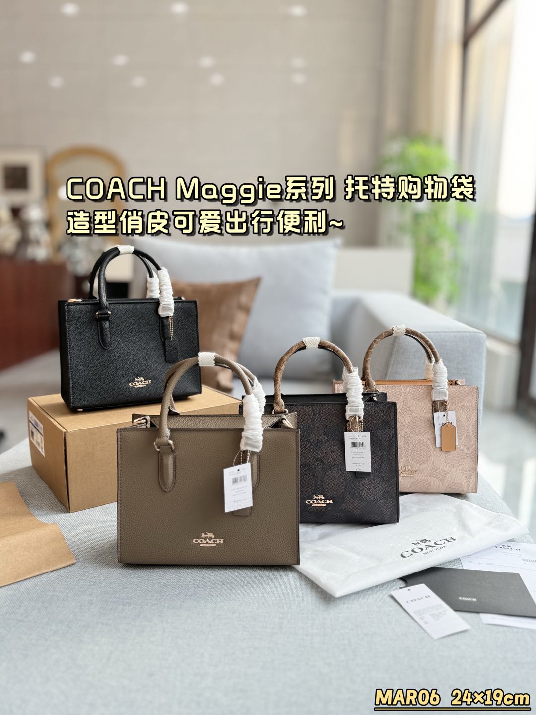 ¿Qué color debo elegir? Bolso Coach Maggie Tote Bolso de compras Bolso de hombro Crossbody Bolso de 
