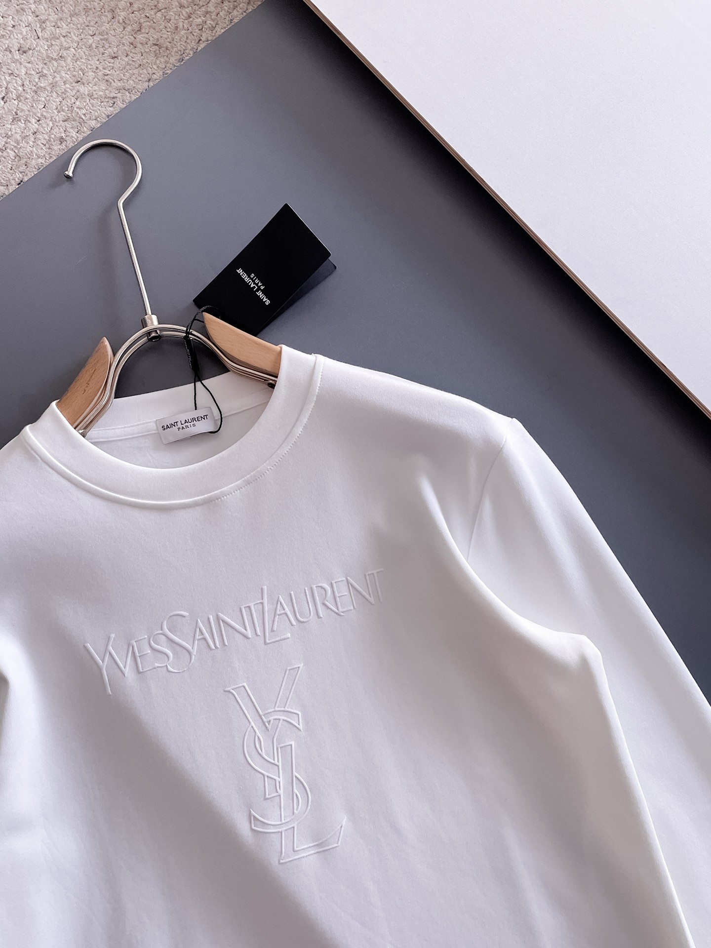 圣罗兰 Saint Laurent 高定典藏名品高定成衣时装外套连衣裙衬衫T恤 #7C9CBEBA 2