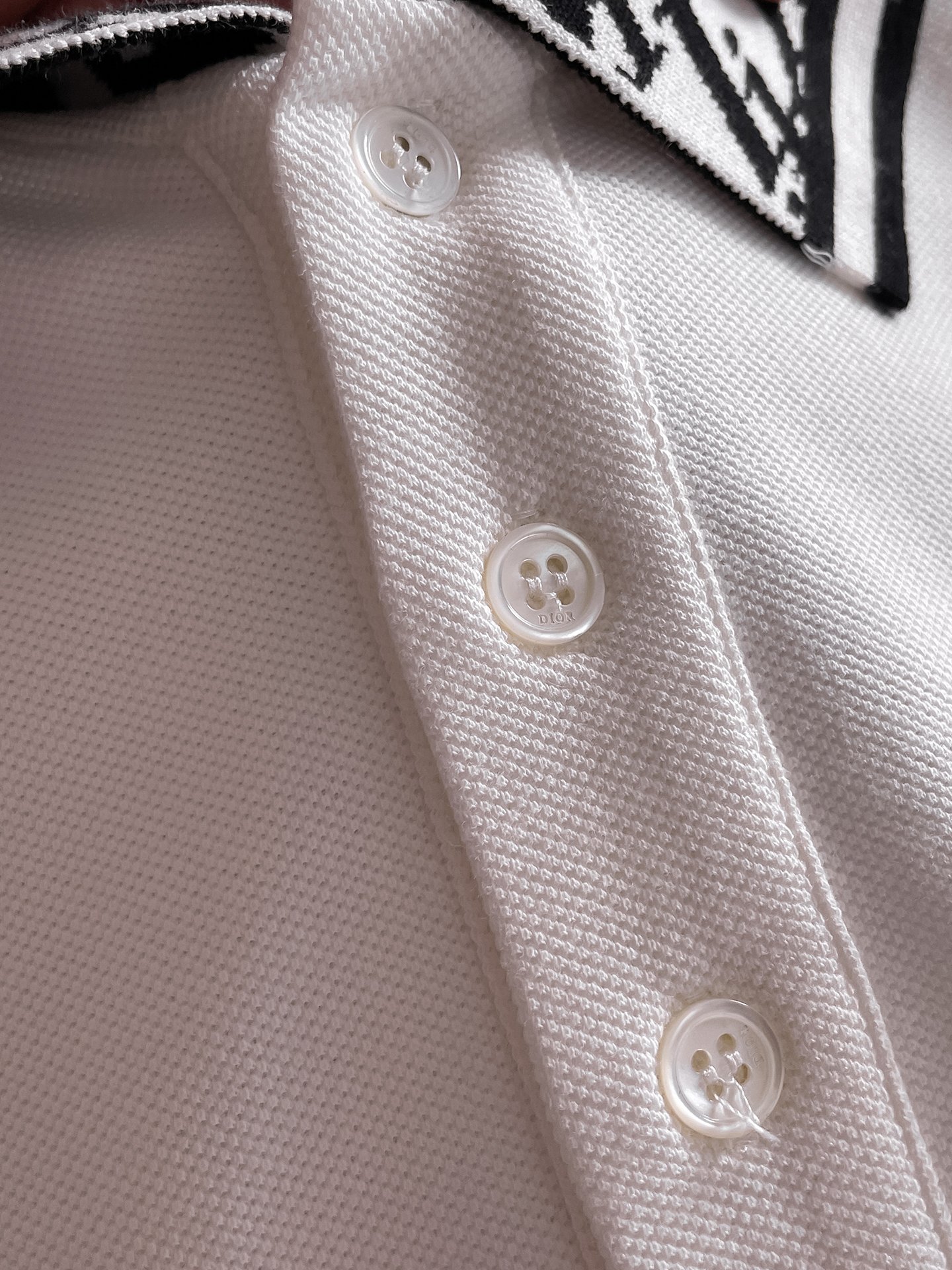 迪奥新款网眼珠地棉布翻领短Tee，男士经典标识刺绣商务休闲短袖Polo衫，客供面料进口100%密织珠地棉