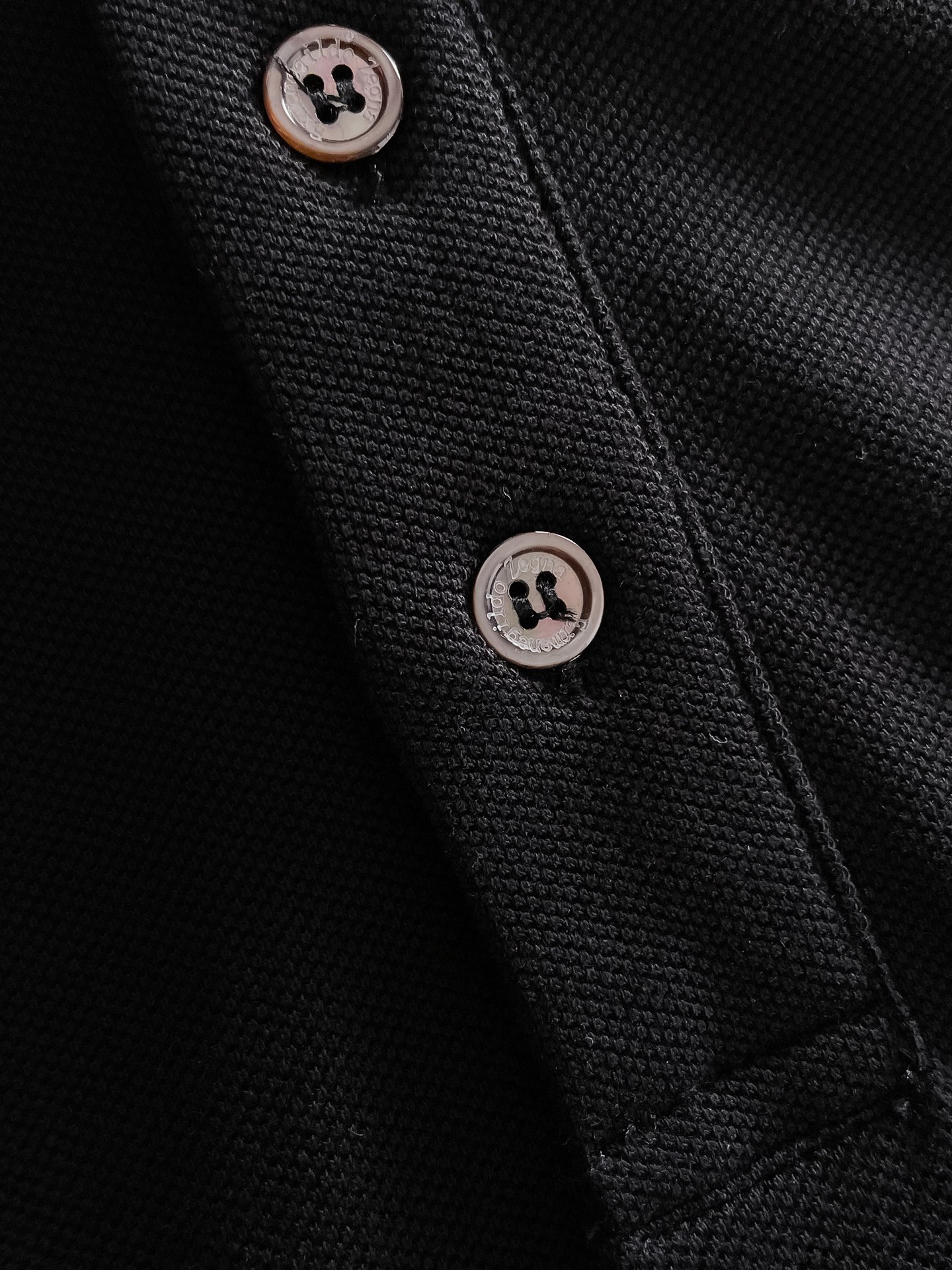 杰尼亚新款网眼珠地棉布翻领短Tee，男士经典标识刺绣商务休闲短袖Polo衫，客供面料进口100%密织珠地