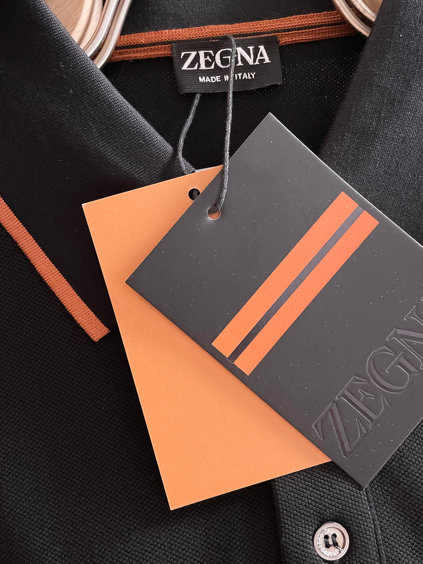 杰尼亚新款网眼珠地棉布翻领短Tee，男士经典标识刺绣商务休闲短袖Polo衫，客供面料进口100%密织珠地