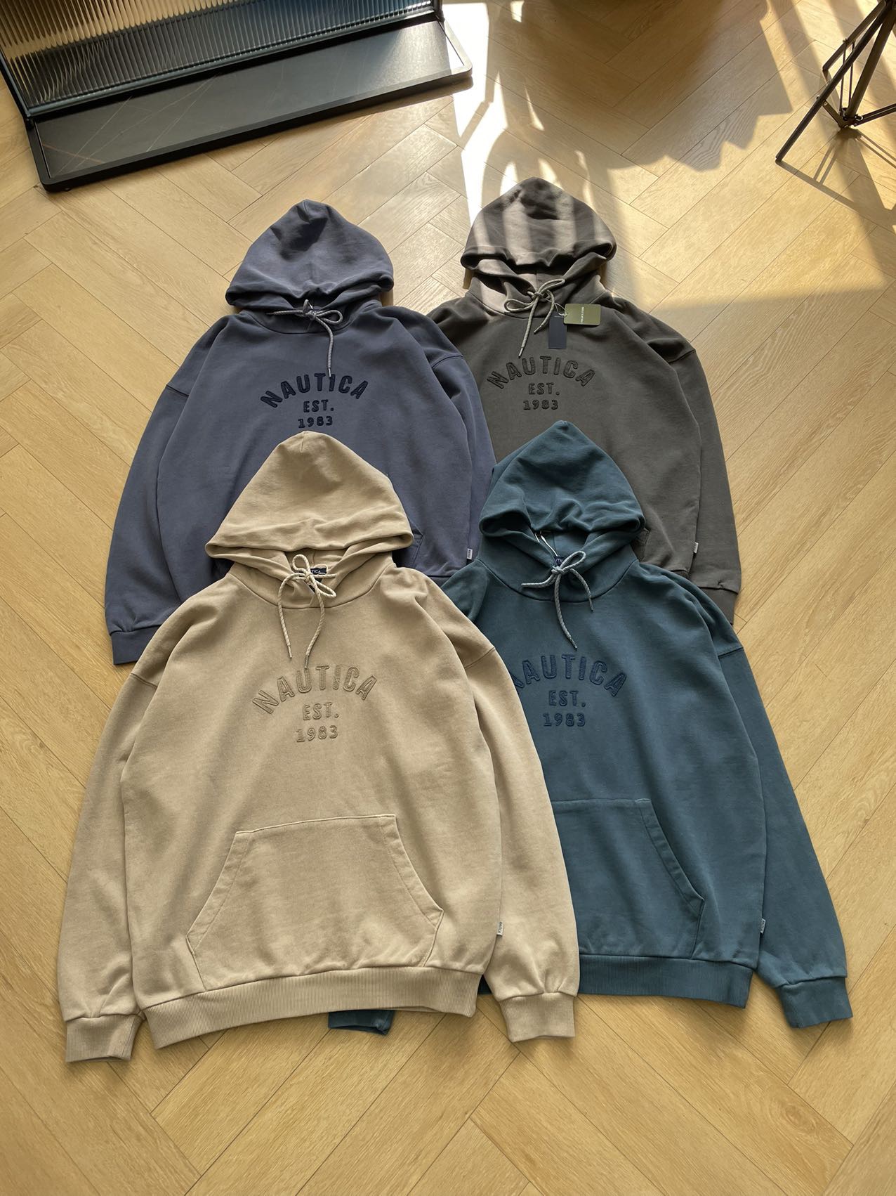 Nautica 1983 Series Washed Applique Embroidered Hoodie Sweatshirt, Cityboy Style 2 i1730174033 2071 1