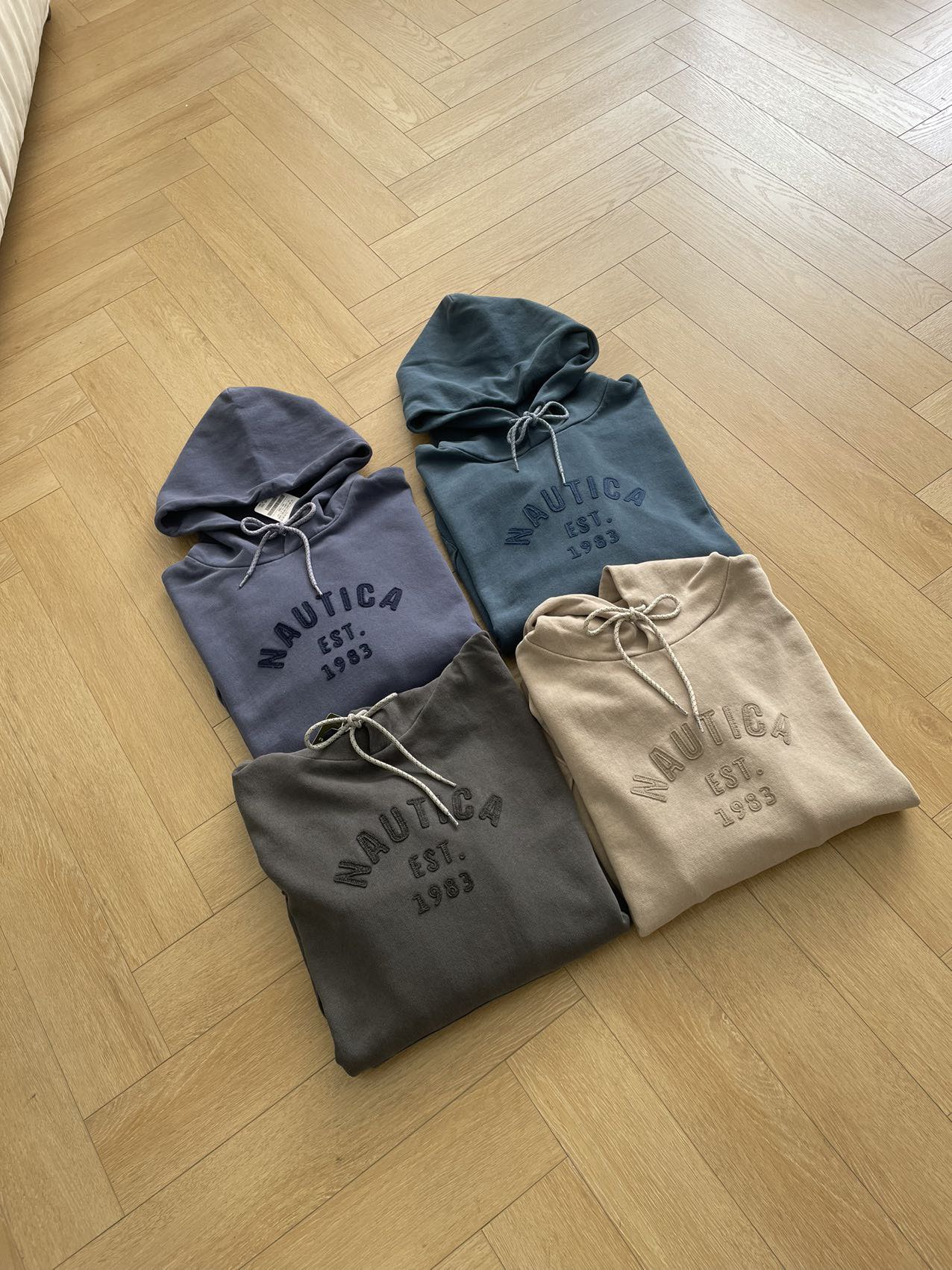 Nautica 1983 Series Washed Applique Embroidered Hoodie Sweatshirt, Cityboy Style 4 i1730174033 8736 2