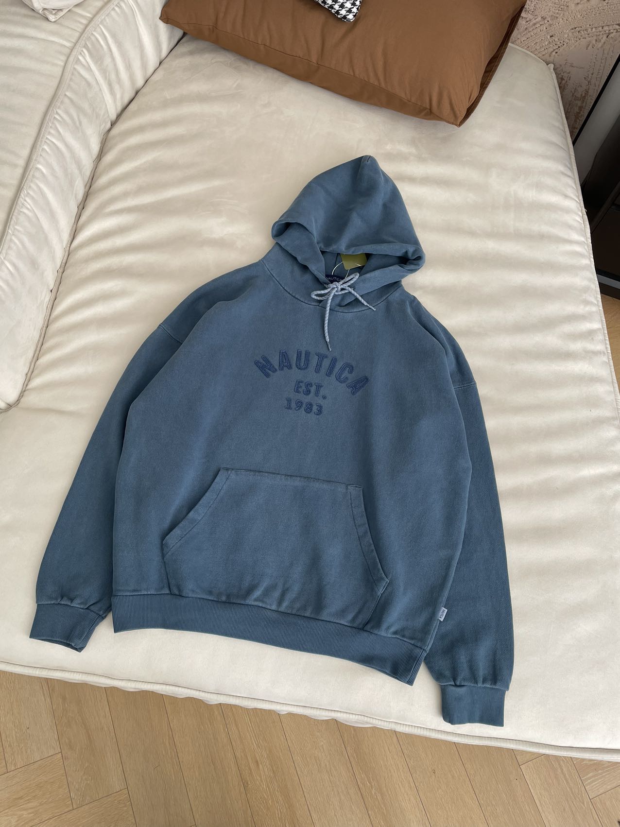 Nautica 1983 Series Washed Applique Embroidered Hoodie - Cityboy Style 5 i1730174154 6855 2