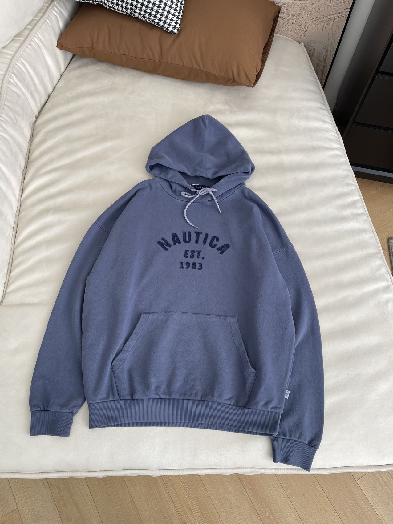 Nautica 1983 Series Washed Applique Embroidered Hoodie - Cityboy Style 6 i1730174154 7272 5