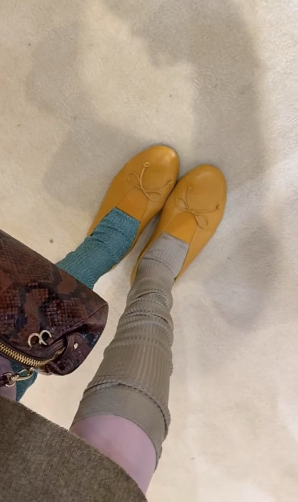 NO:444613,Picture on foot!  ,Ballet shoes19860909上脚图！,芭蕾舞鞋,Women's Shoes