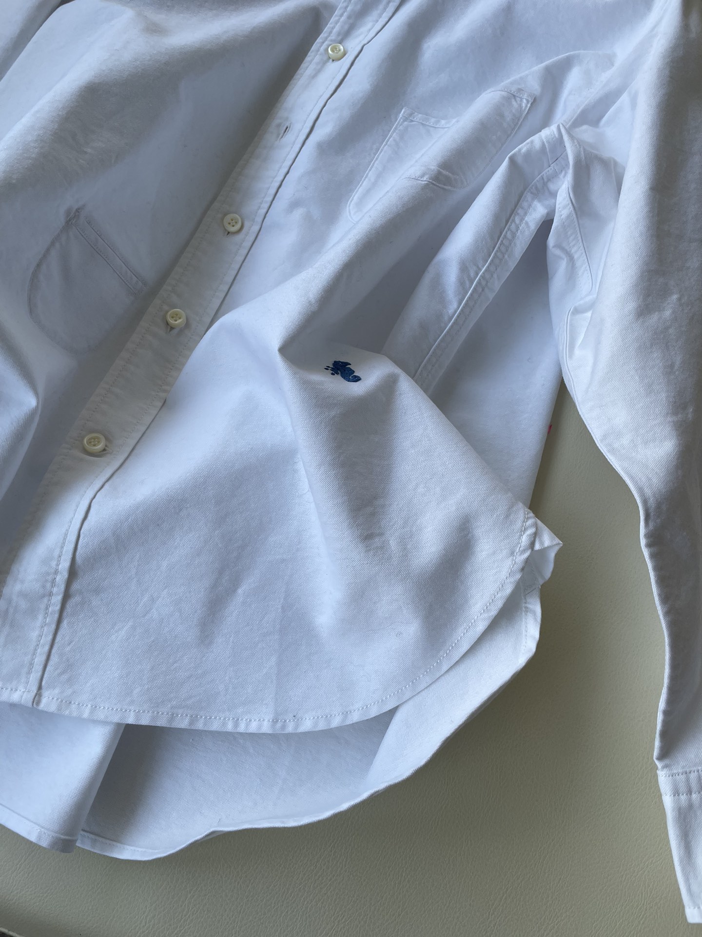 Modern Supima Aloha Shirt: Comfortable and Durable Female Suit with Sea Horse Print - 图片 6