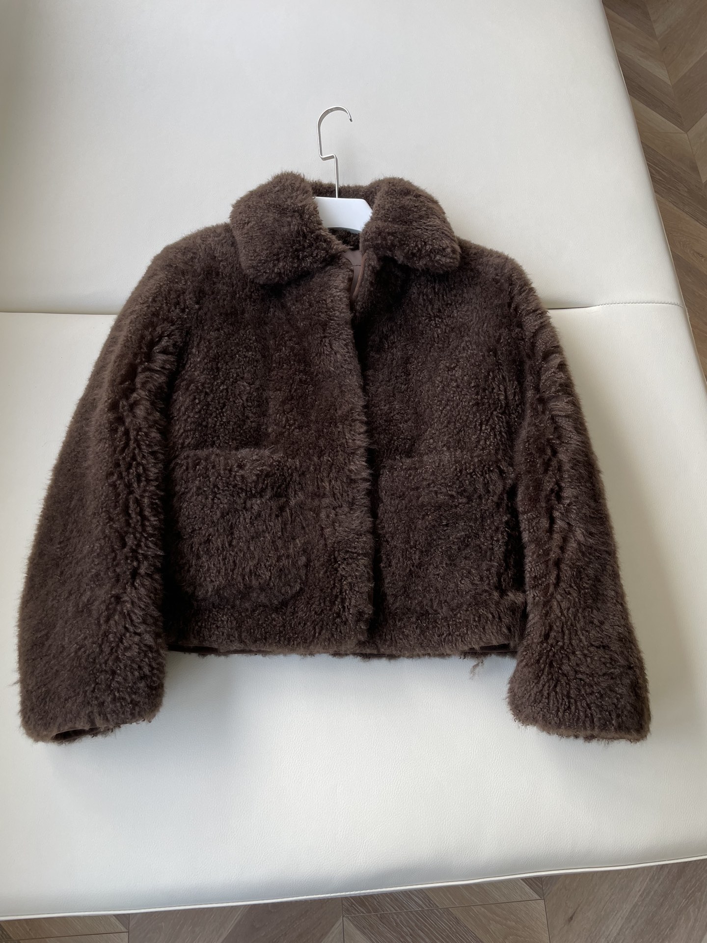 Luxurious Italian Velvet Fur Jacket with Rare Baby Goat Hair Pairing