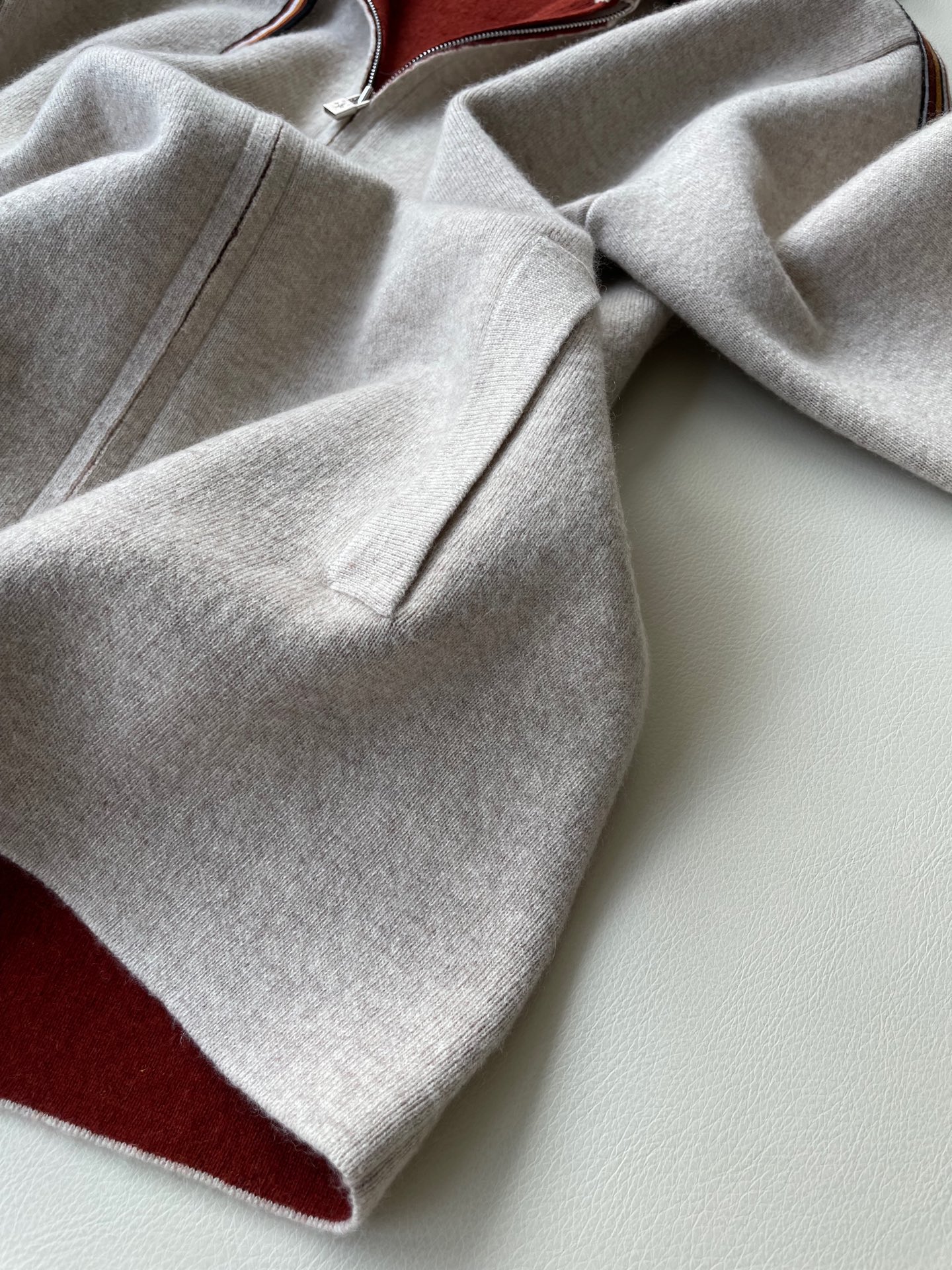 Double-Sided Cashmere Sweater with Lycra, German Stoll Machine Knit 7 i1736871142021 5709 0 5