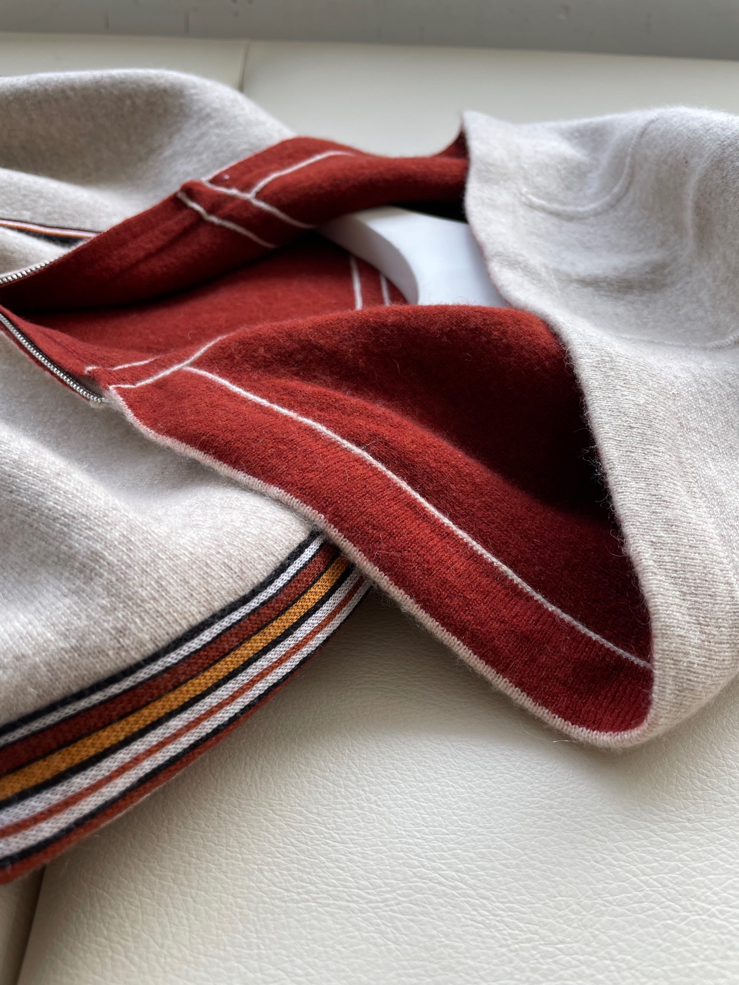 Double-Sided Cashmere Sweater with Lycra, German Stoll Machine Knit 6 i1736871142520 7416 0 4