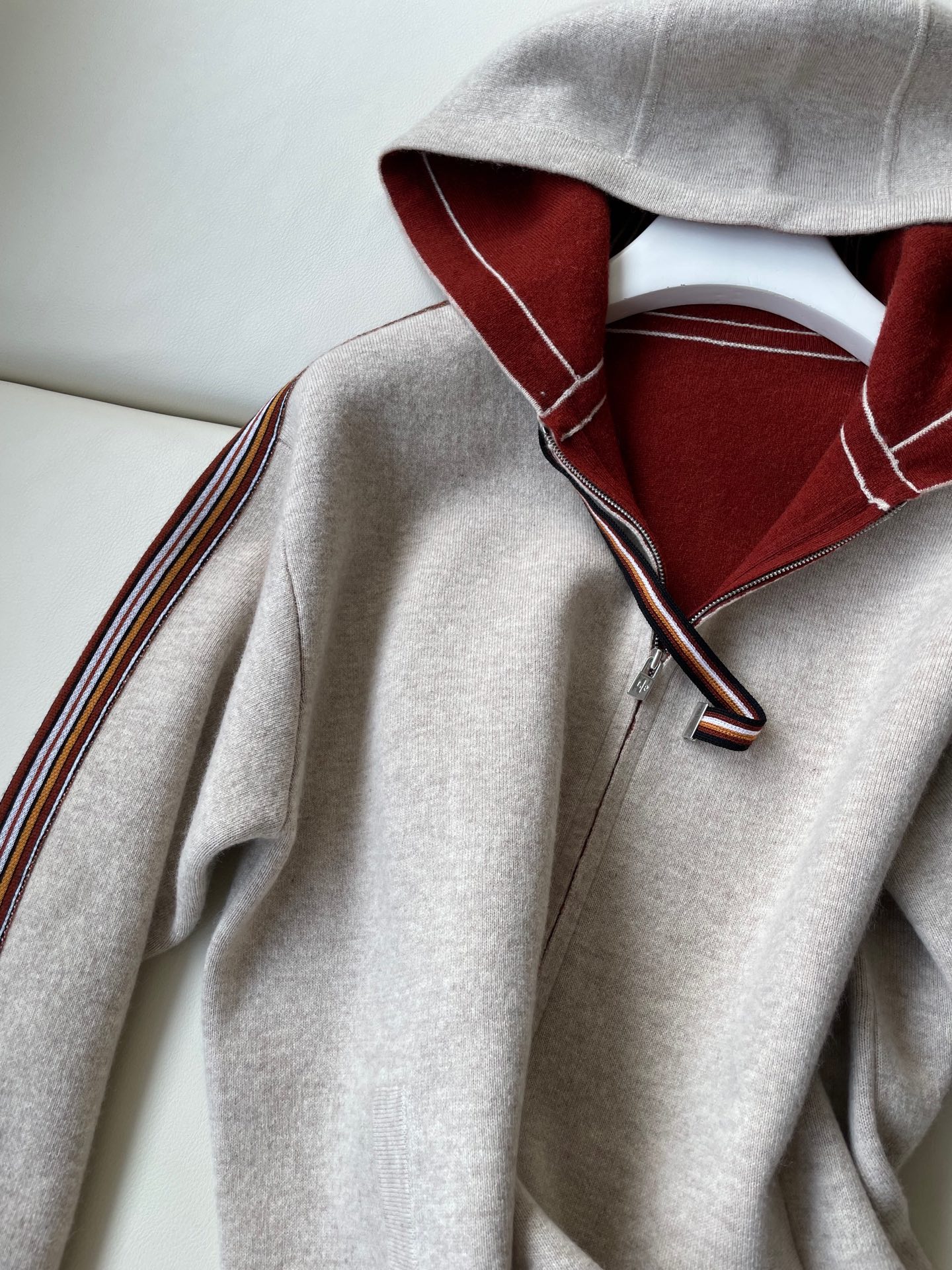 Double-Sided Cashmere Sweater with Lycra, German Stoll Machine Knit 4 i1736871143076 2277 0 2