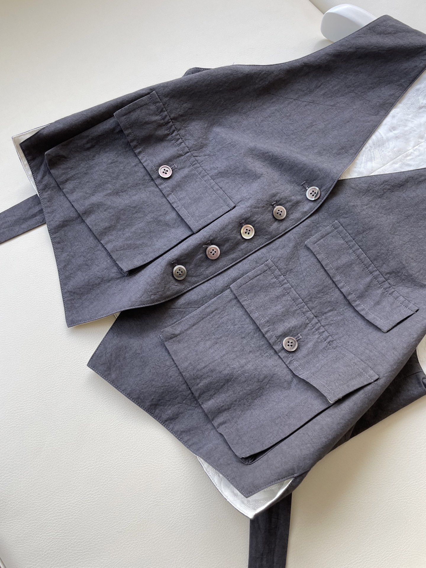 Japanese Artisanal Cotton Linen Suit with Unique Handcrafted Details - 图片 4