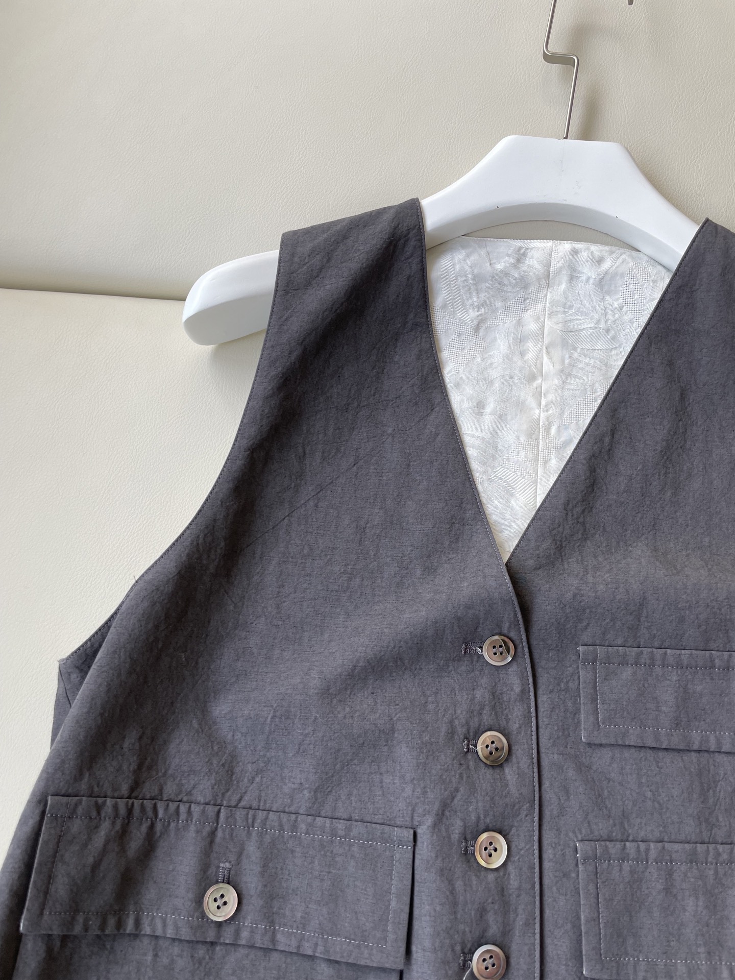 Japanese Artisanal Cotton Linen Suit with Unique Handcrafted Details - 图片 3
